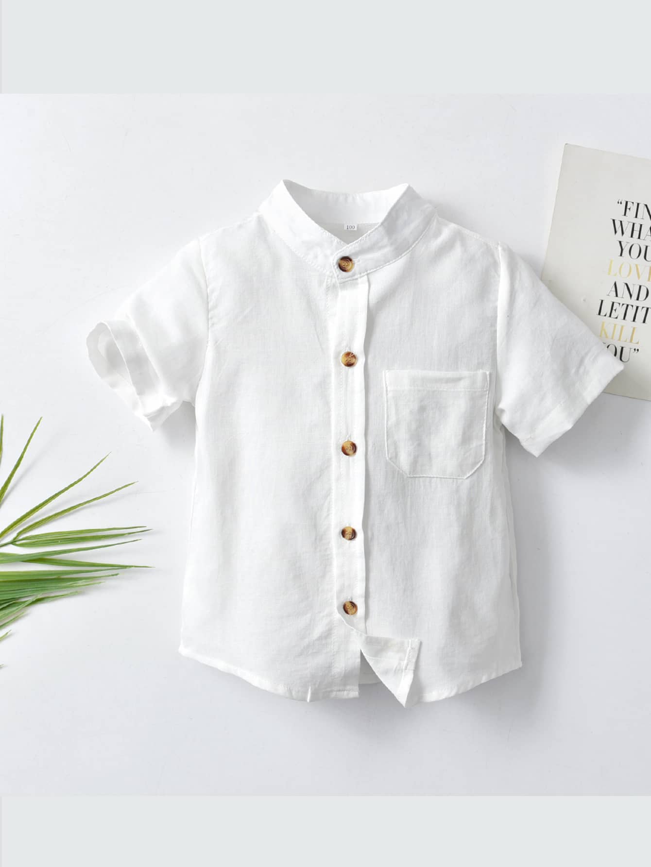 Young Boy Pocket Patched Shirt