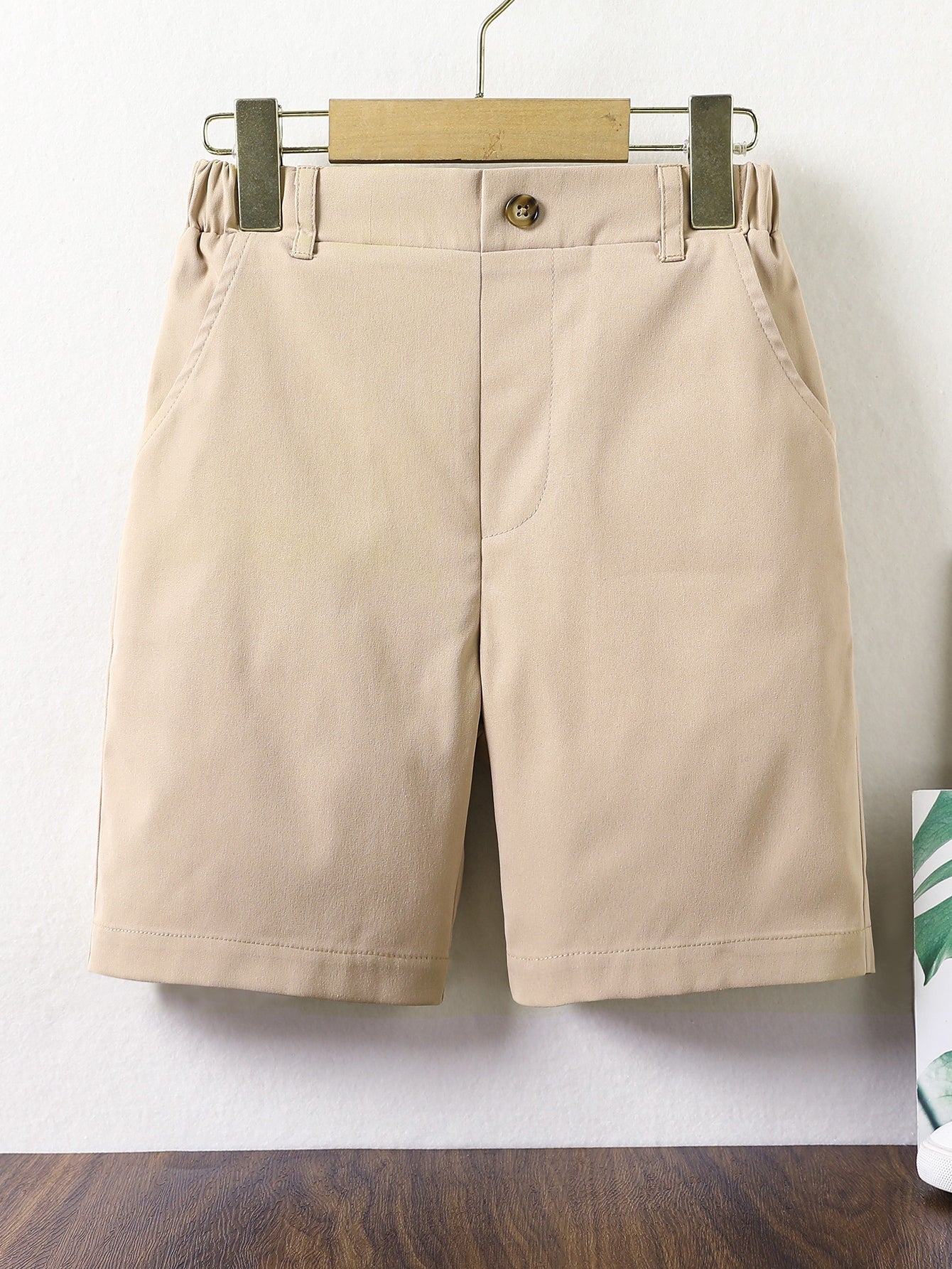 Tween Boy Solid Slant Pockets Shorts