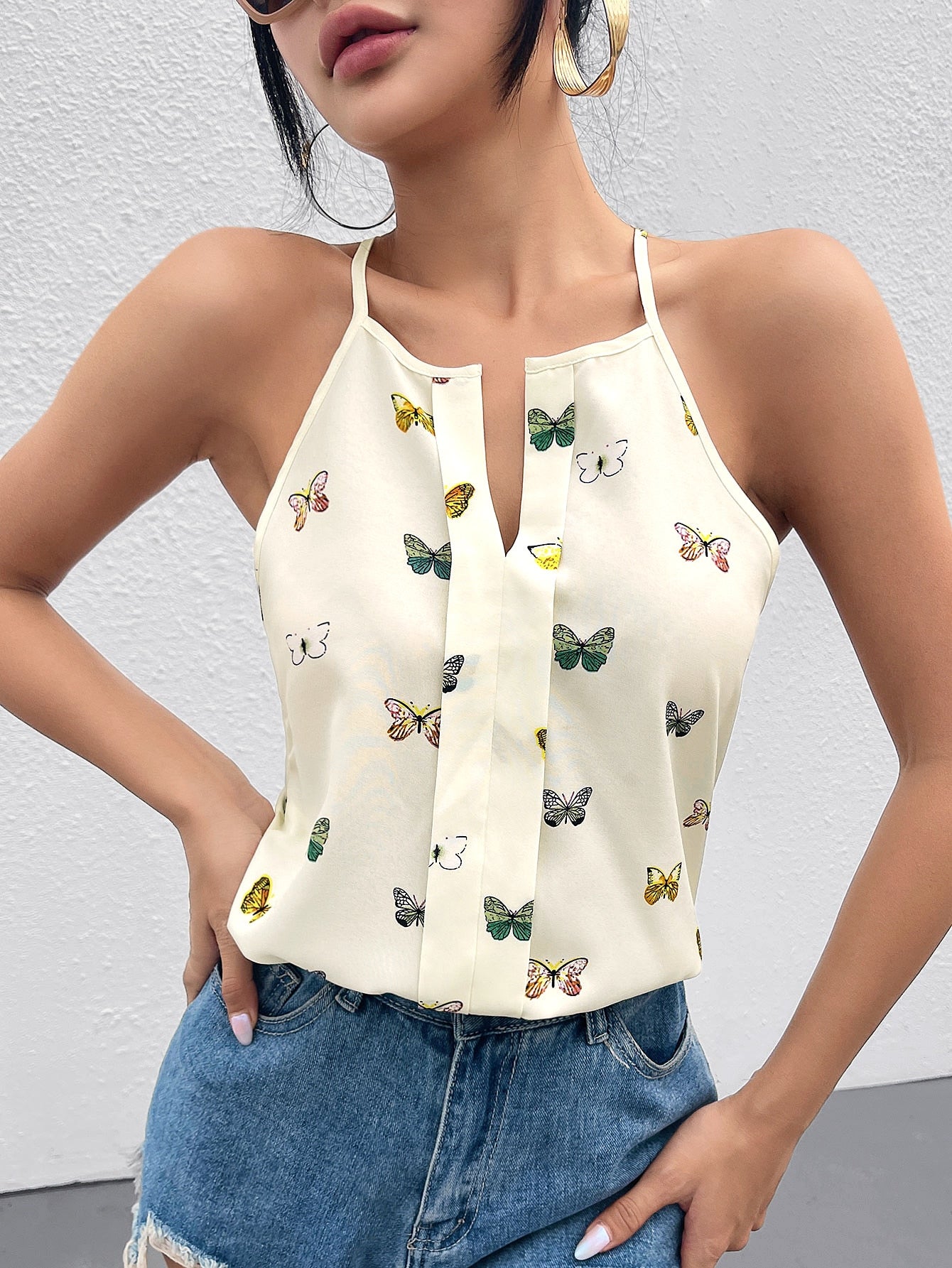 Butterfly Print Cami Top