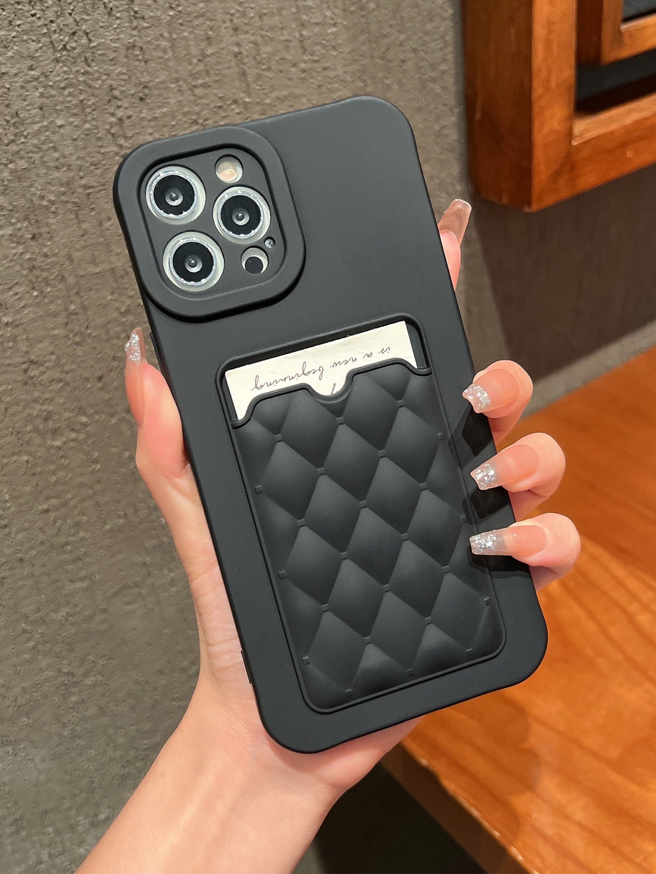 Quilted Card Slot Phone Case