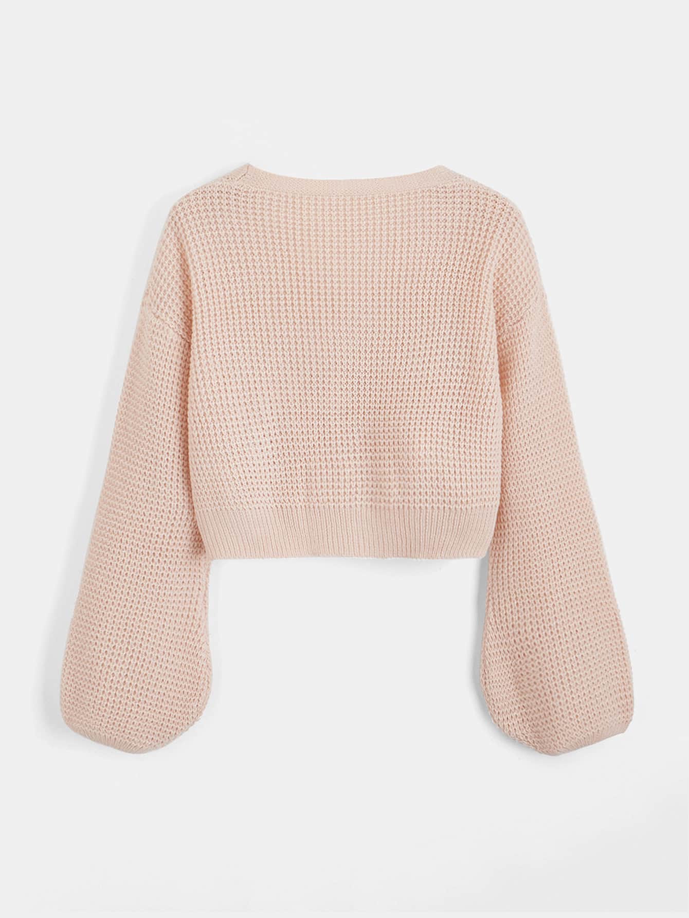 Teen Girls Drop Shoulder Single Breasted Cardigan