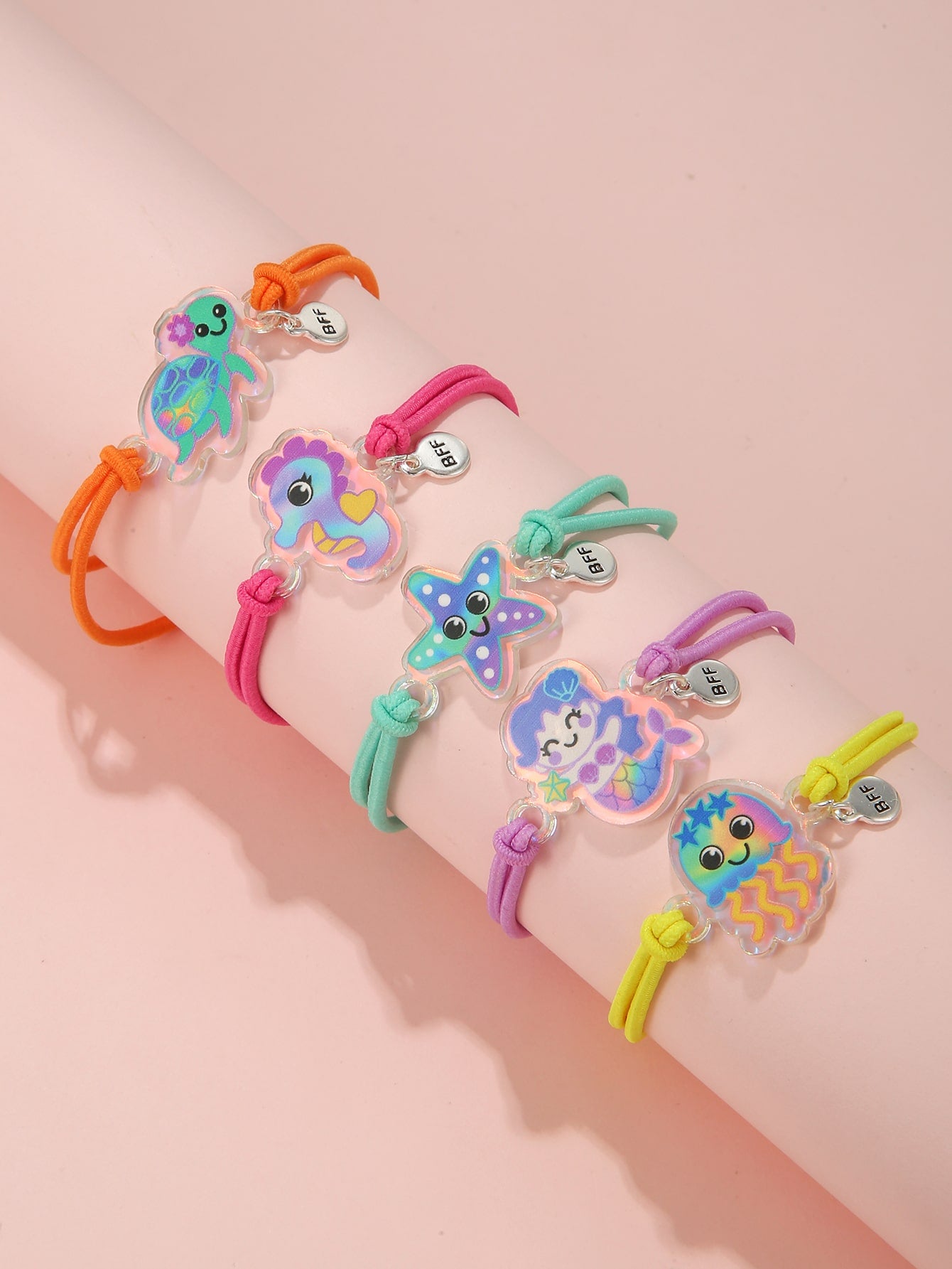 5pcs Girls Cartoon Decor Bracelet