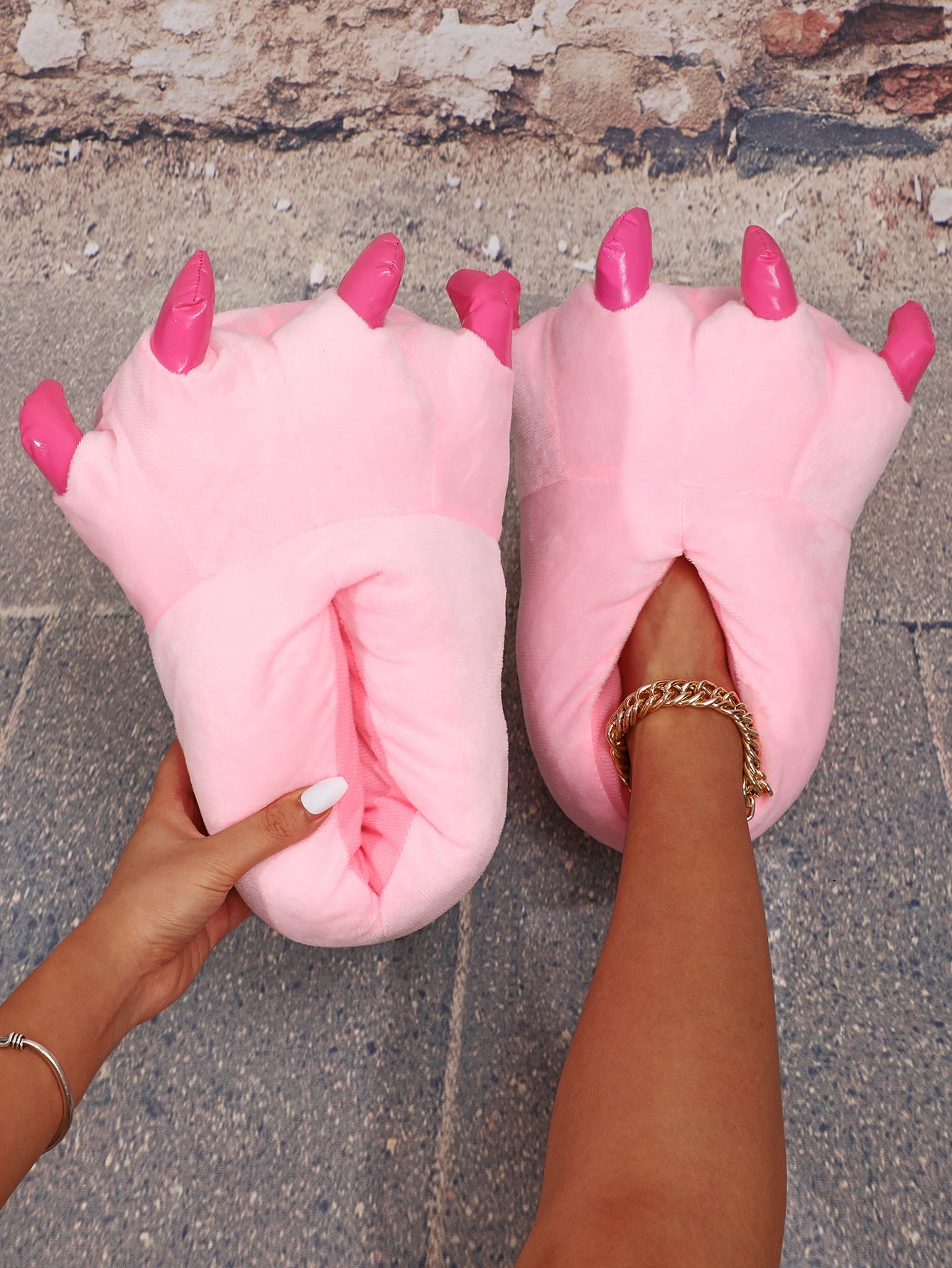 Funny Dinosaur Claw Shaped Home Slippers