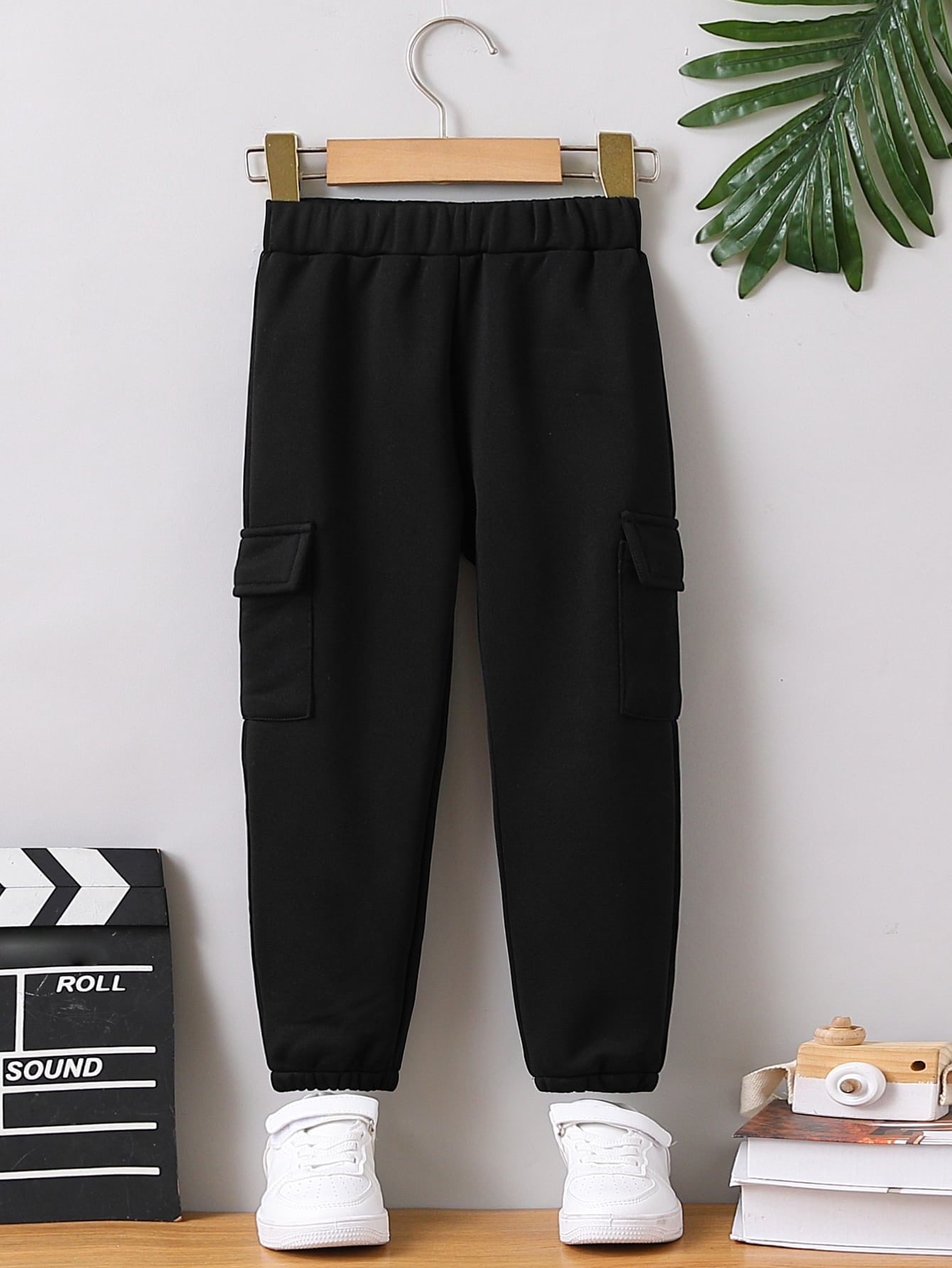 Young Boy Loose & Comfortable Black Casual Pants, Suitable For School, Gatherings, Outings, Sports And Gentlemen, 4-7 Years Old Boys