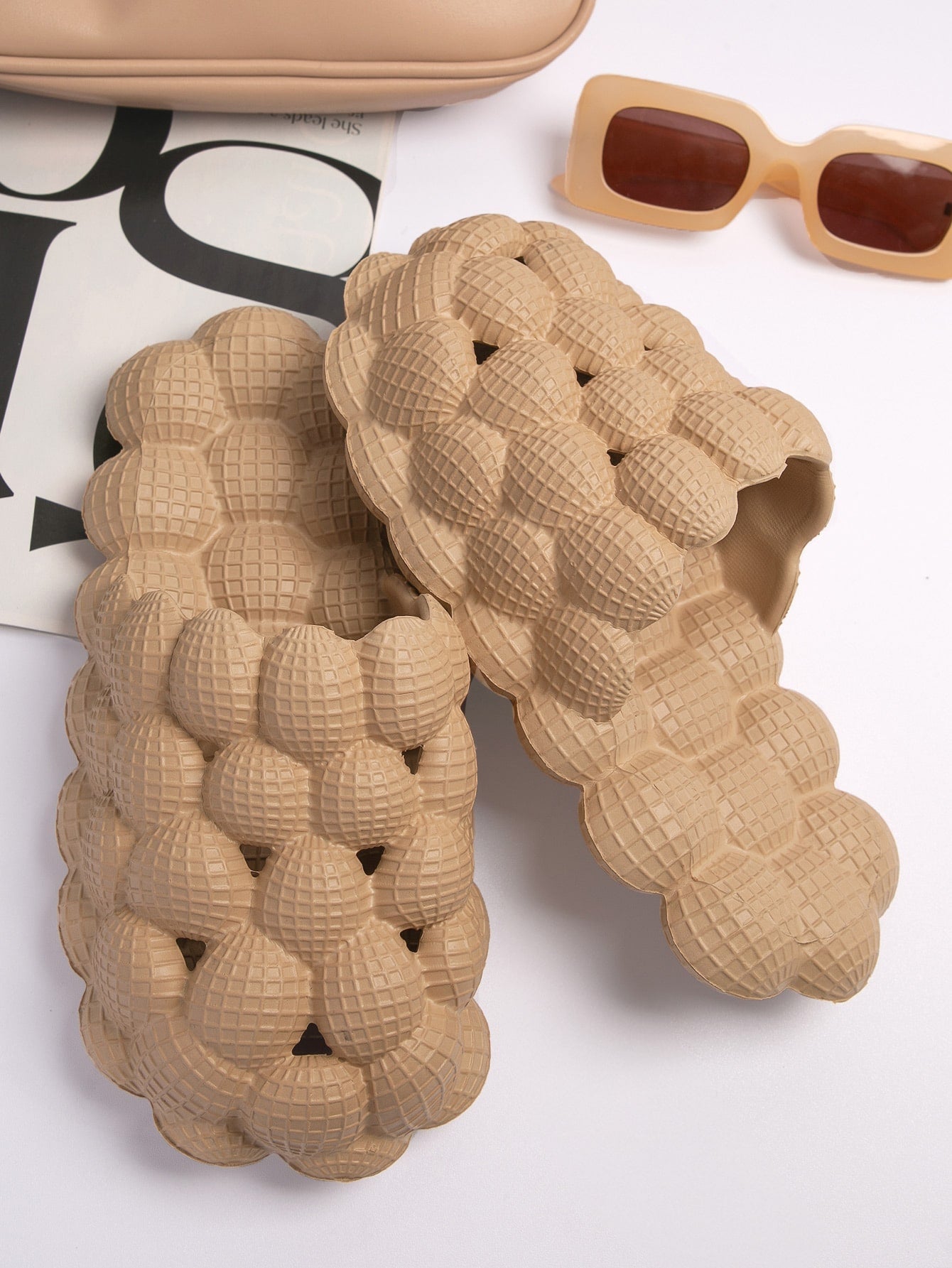 Massage Ball Closed Toe Slippers