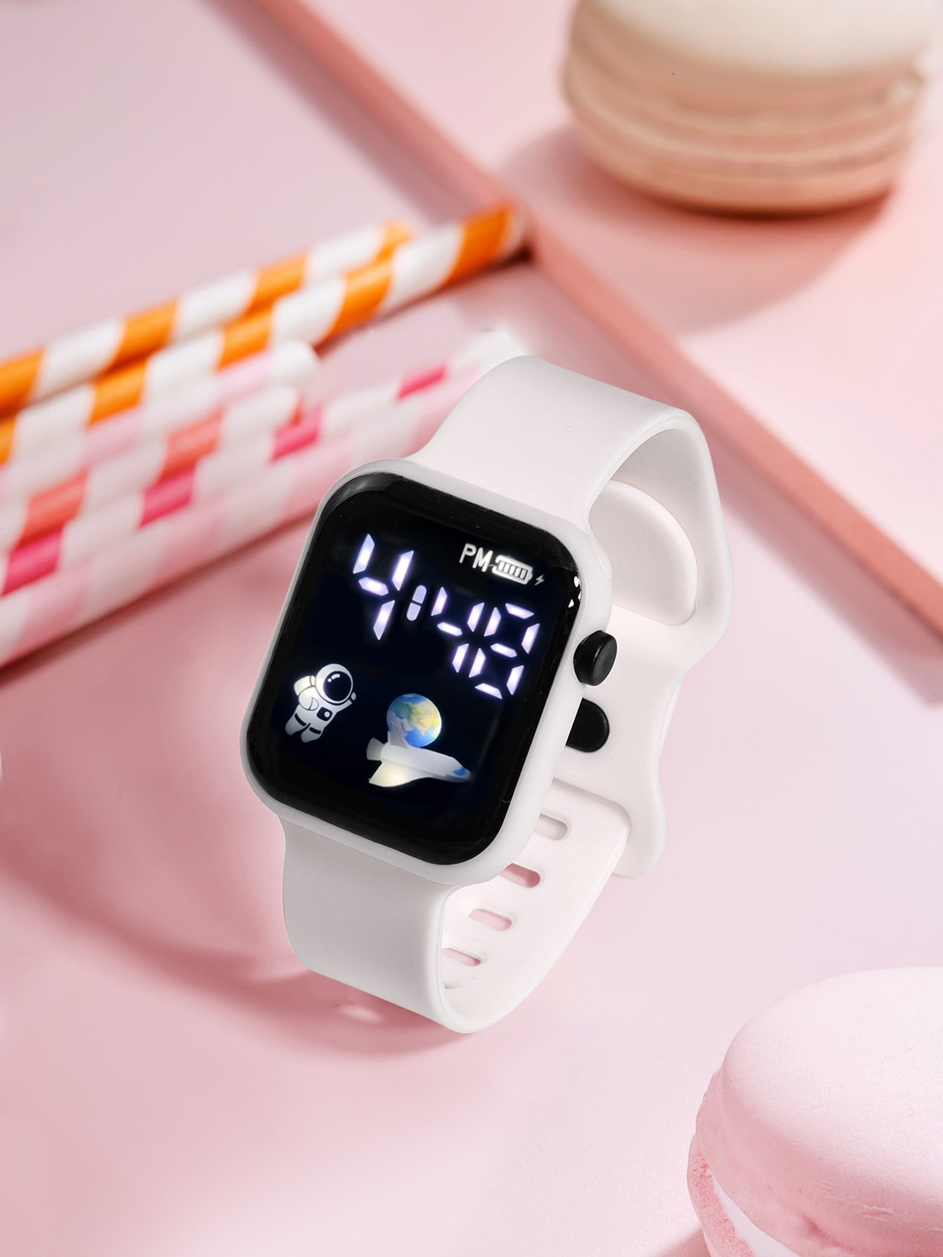 1pc Kids LED Minimalist Electronic Watch