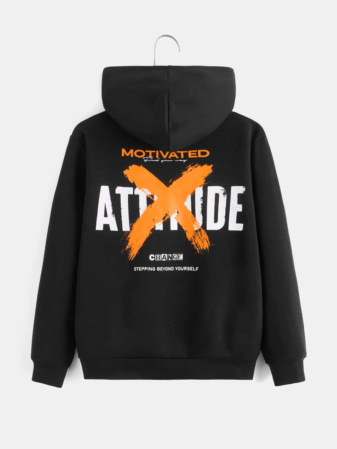 Tween Boy Slogan Graphic Hooded Sweatshirt