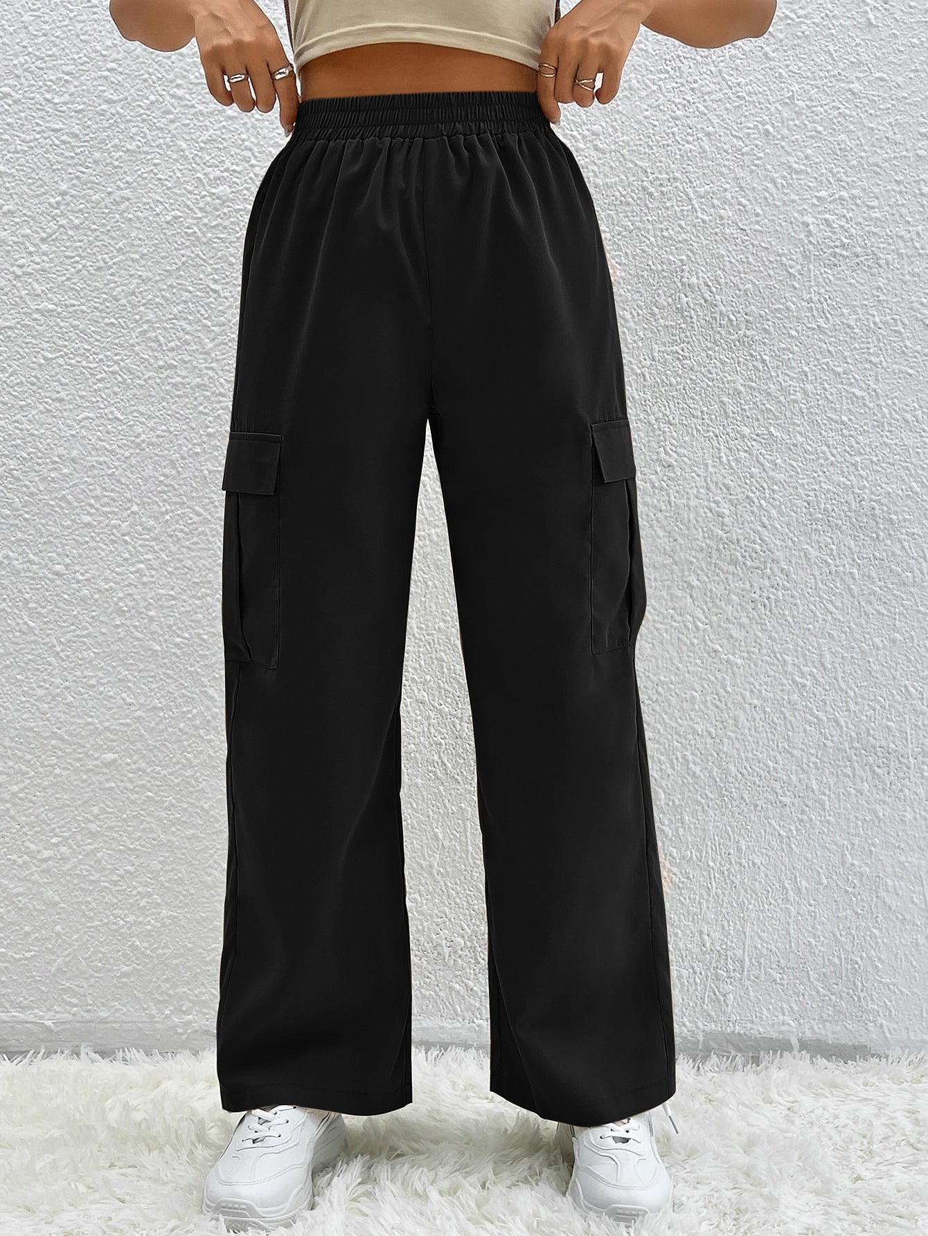 Flap Pocket Side Cargo Pants