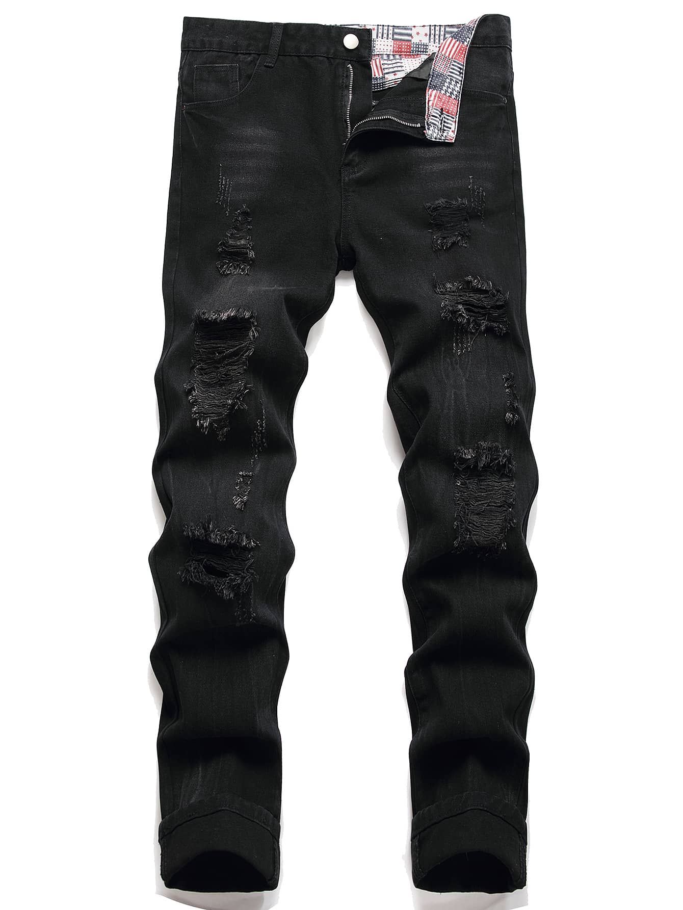 Men's Vintage Ripped Fashionable Slim Fit Jeans