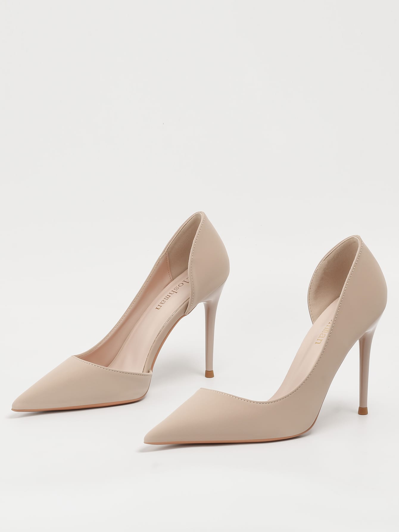 Women Minimalist Court Pumps, Point Toe Stiletto Heeled Funky Pumps