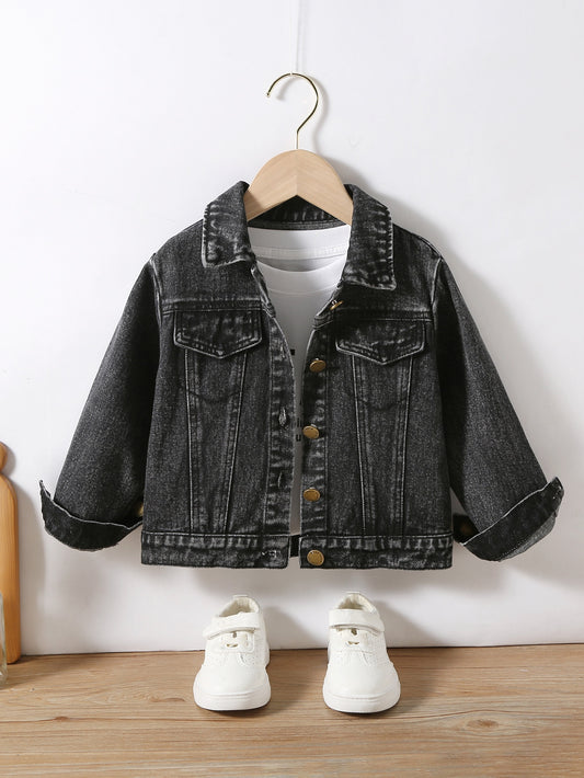 Simple And Comfortable Denim Jacket Suitable For Young Girls In Spring And Autumn