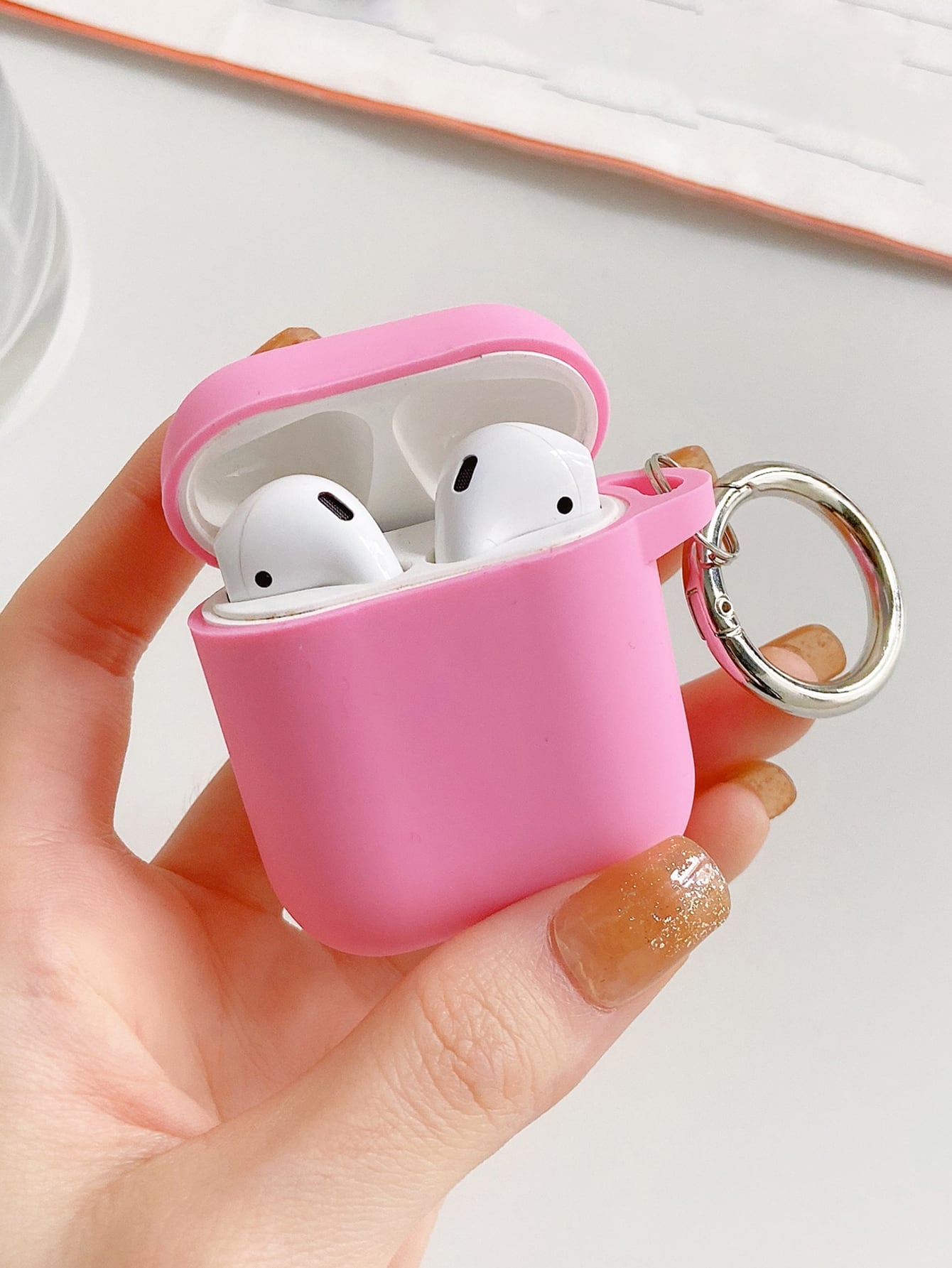Plain Silicone Case Compatible With Airpods For AirPods1/2 AirPods Pro