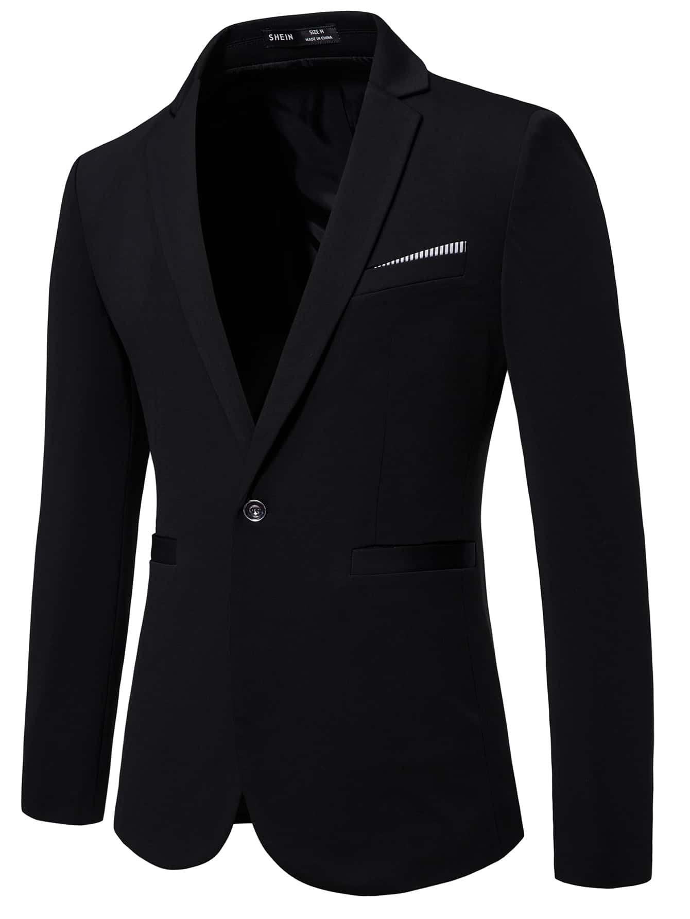 Men Lapel Collar Blazer