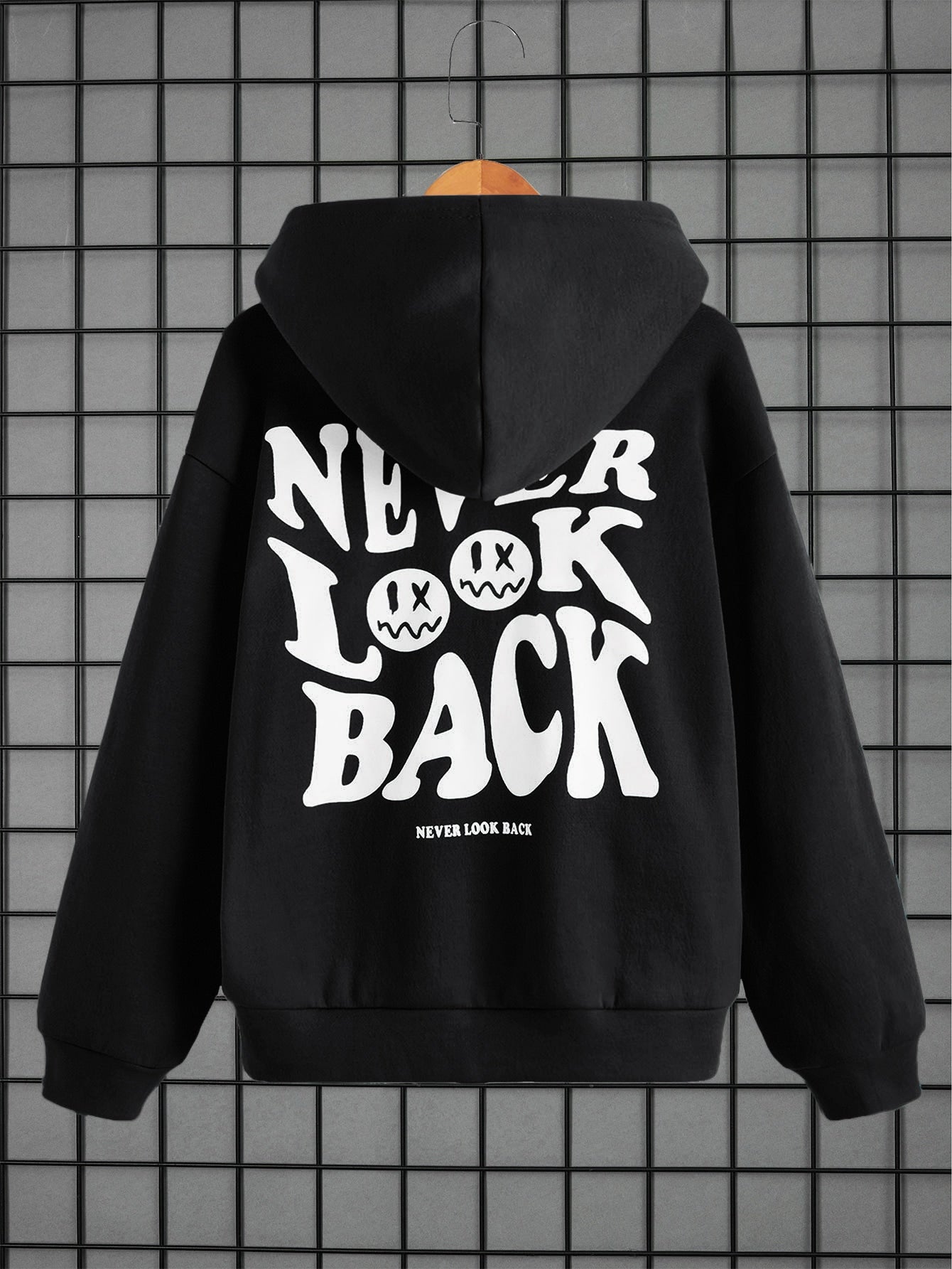 Tween Boy Cartoon & Slogan Graphic Drop Shoulder Hoodie