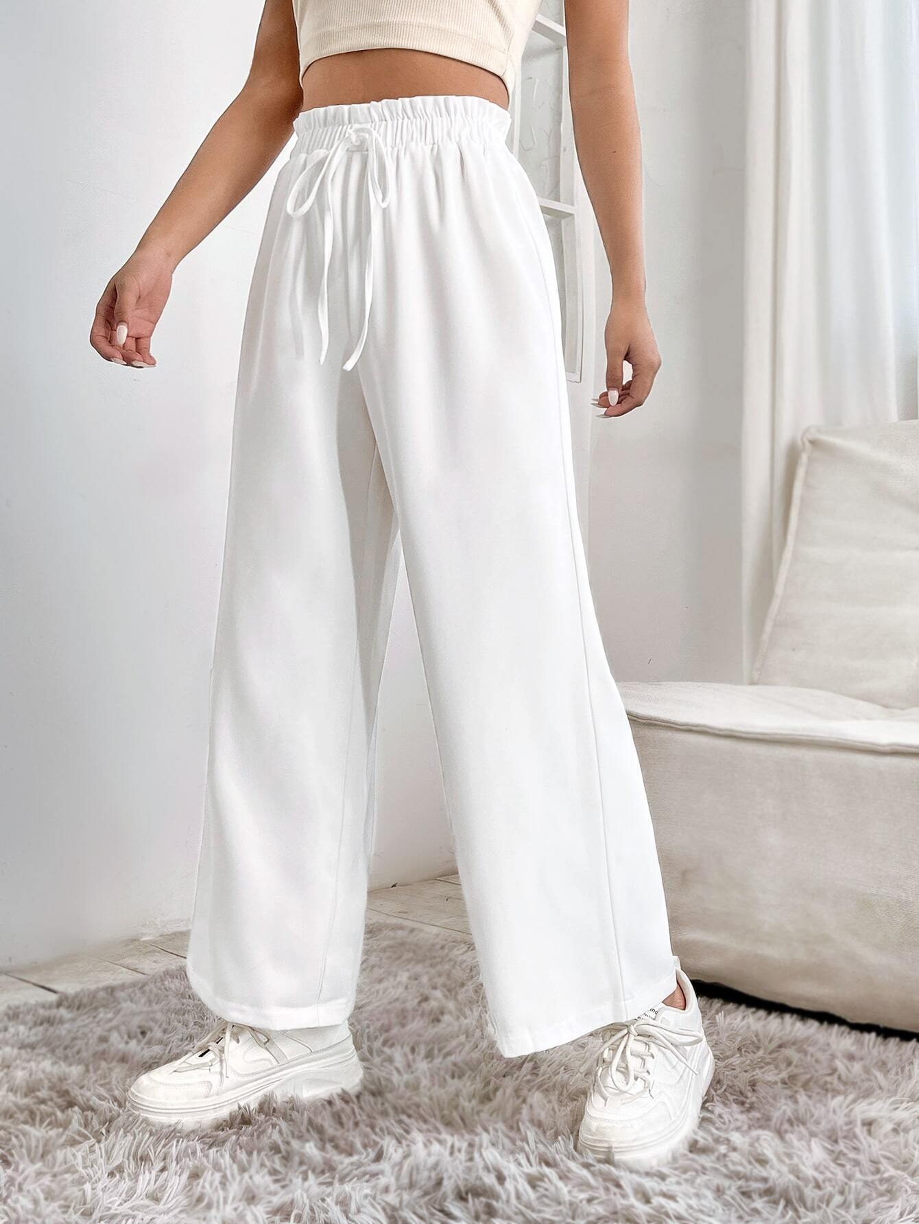 Paperbag Waist Wide Leg Pants
SKU: Sw2211079641121261