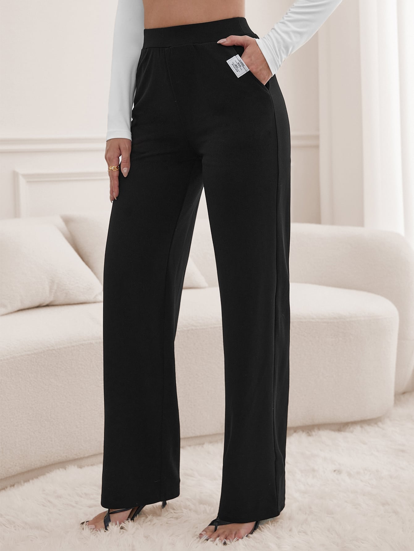 Tall Slant Pocket Straight Leg Pants