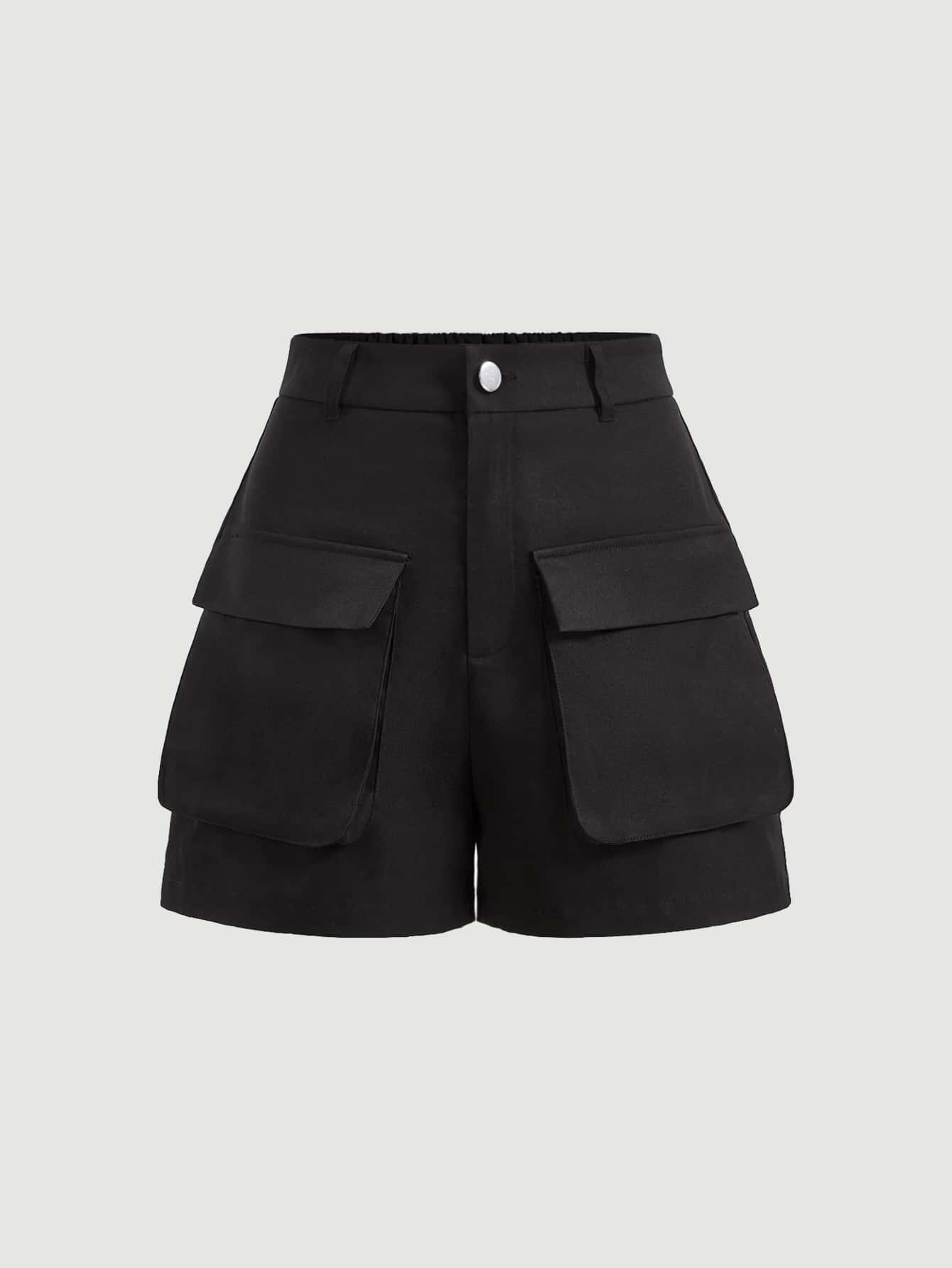 Flap Pocket Cargo Shorts