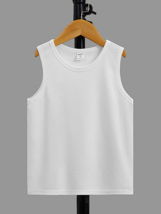 Young Boy Solid Tank Top