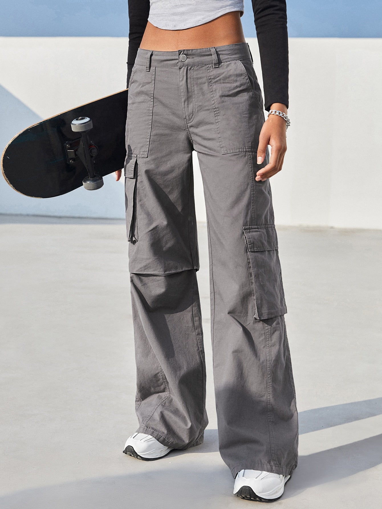 Summer Outfits Flap Pocket Cargo Pants