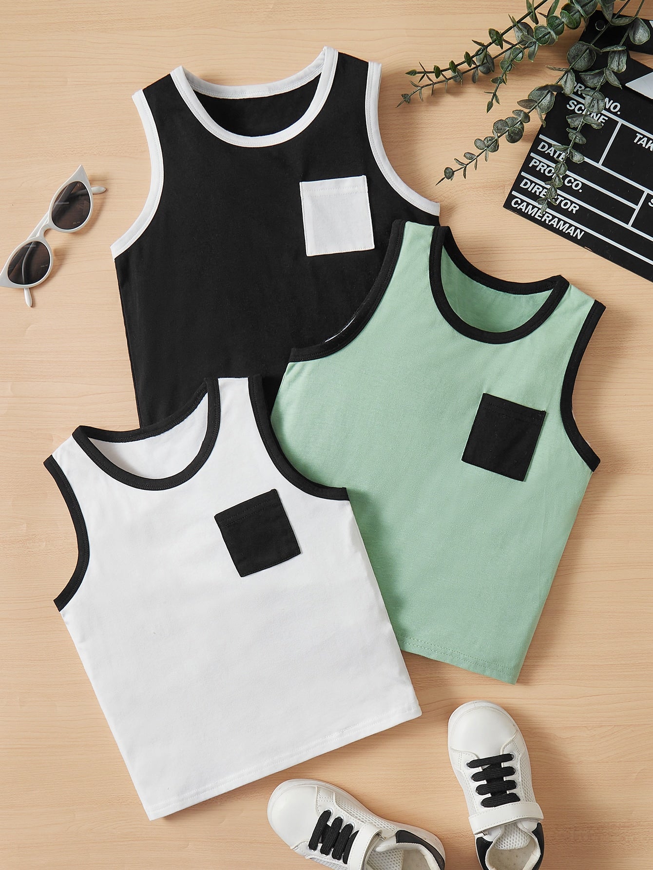 Young Boy Casual Comfortable Colorblock Vest