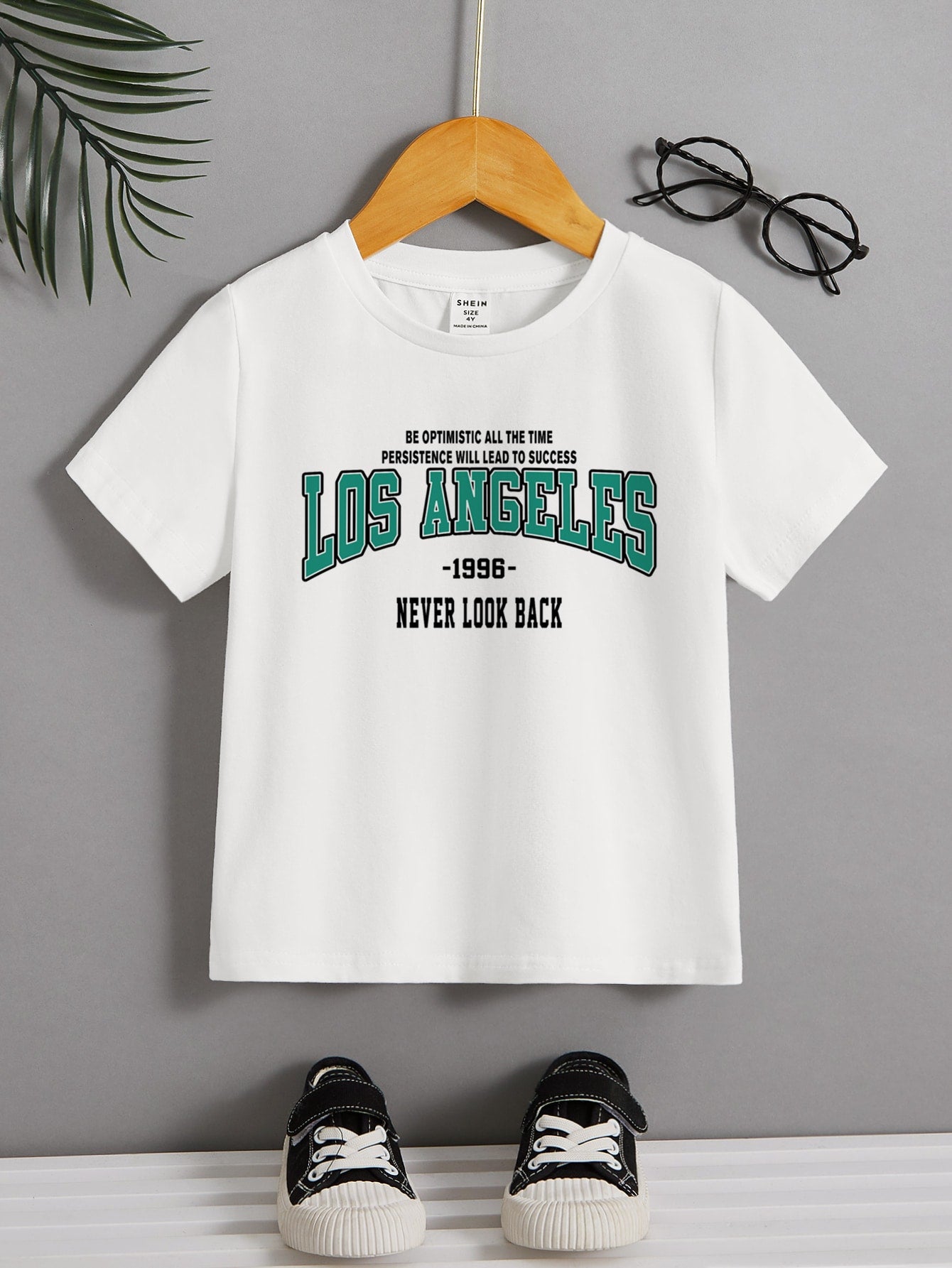 Young Boy's Casual Slogan Printed T-Shirt For Summer