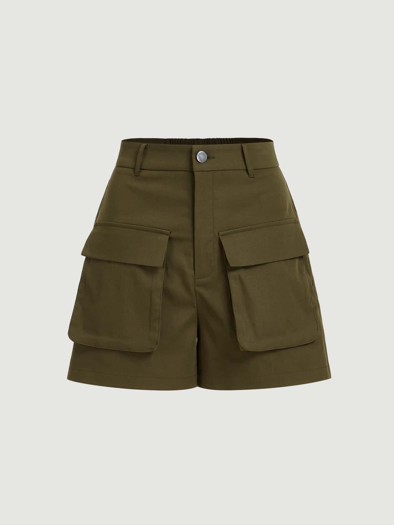 Flap Pocket Cargo Shorts