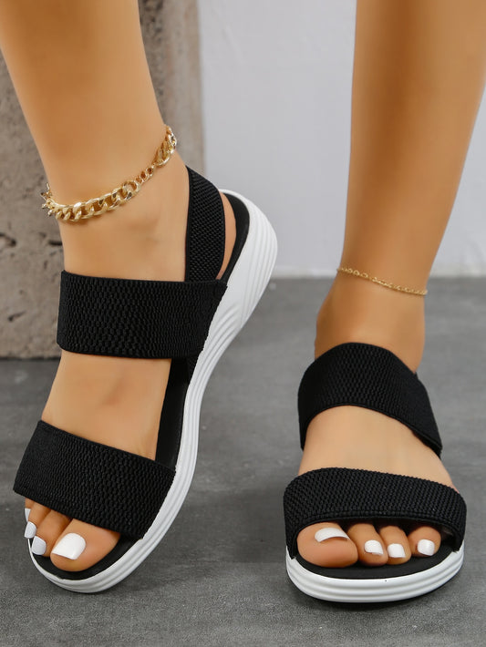 Women Minimalist Sport Sandals, Fabric Sporty Sandals