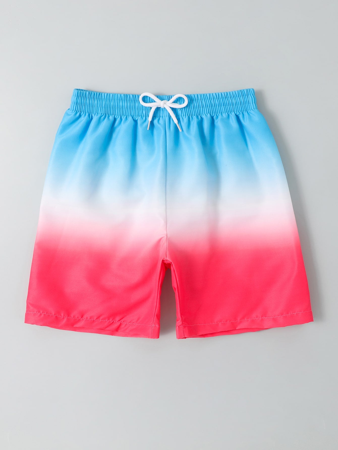 Tween Boy Ombre Drawstring Waist Swim Shorts