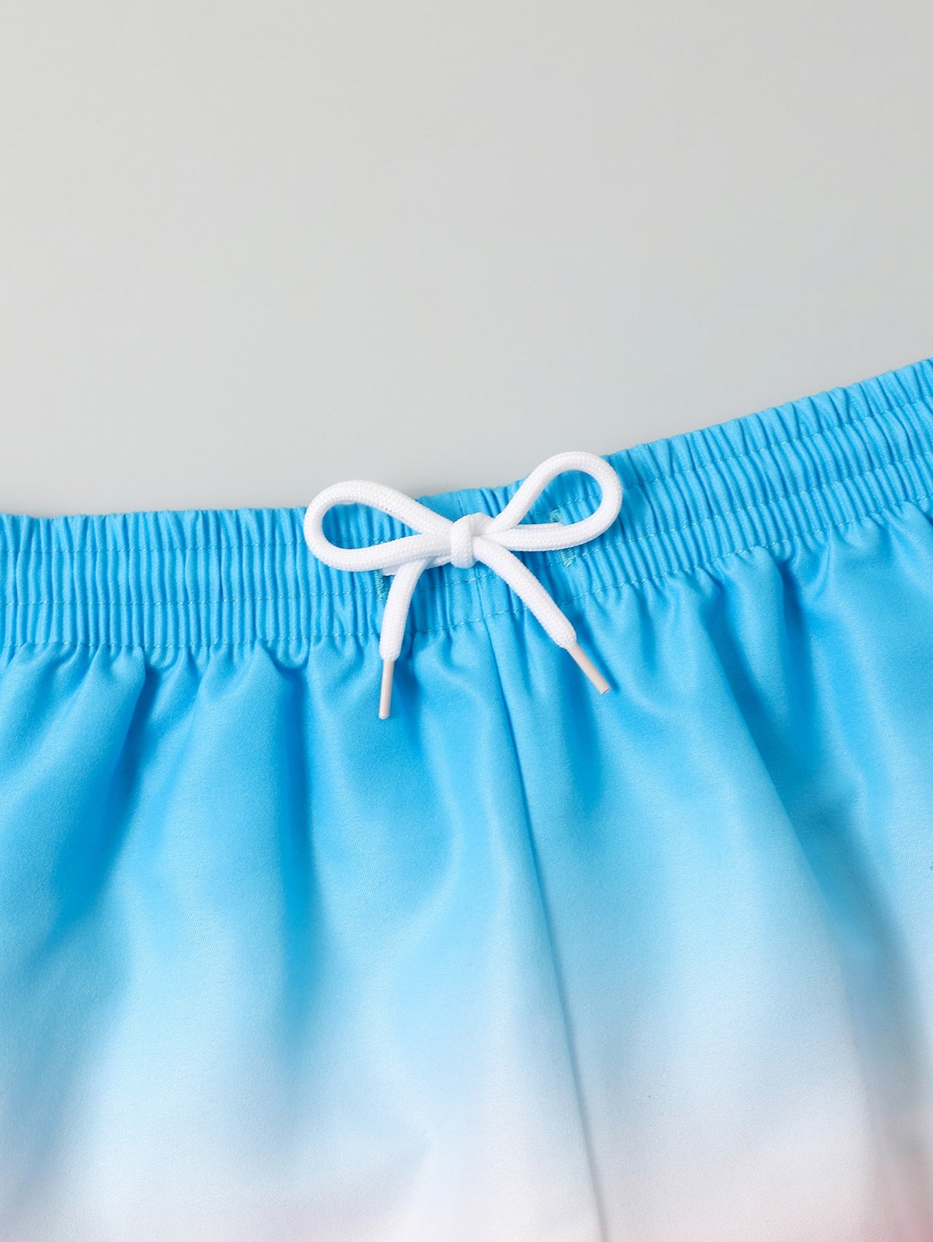 Tween Boy Ombre Drawstring Waist Swim Shorts