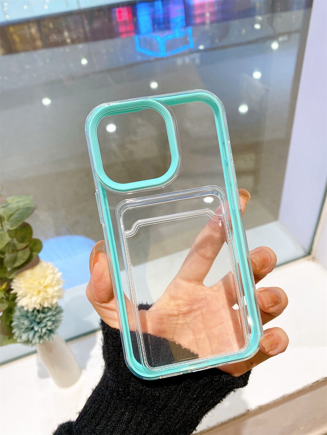 Compatible With IPhone 2-In-1 Wallet Phone Case, TPU Soft Protective Back Cover With Card Holder Slot & Coin Pouch, Anti-Slip, Scratch-Resistant