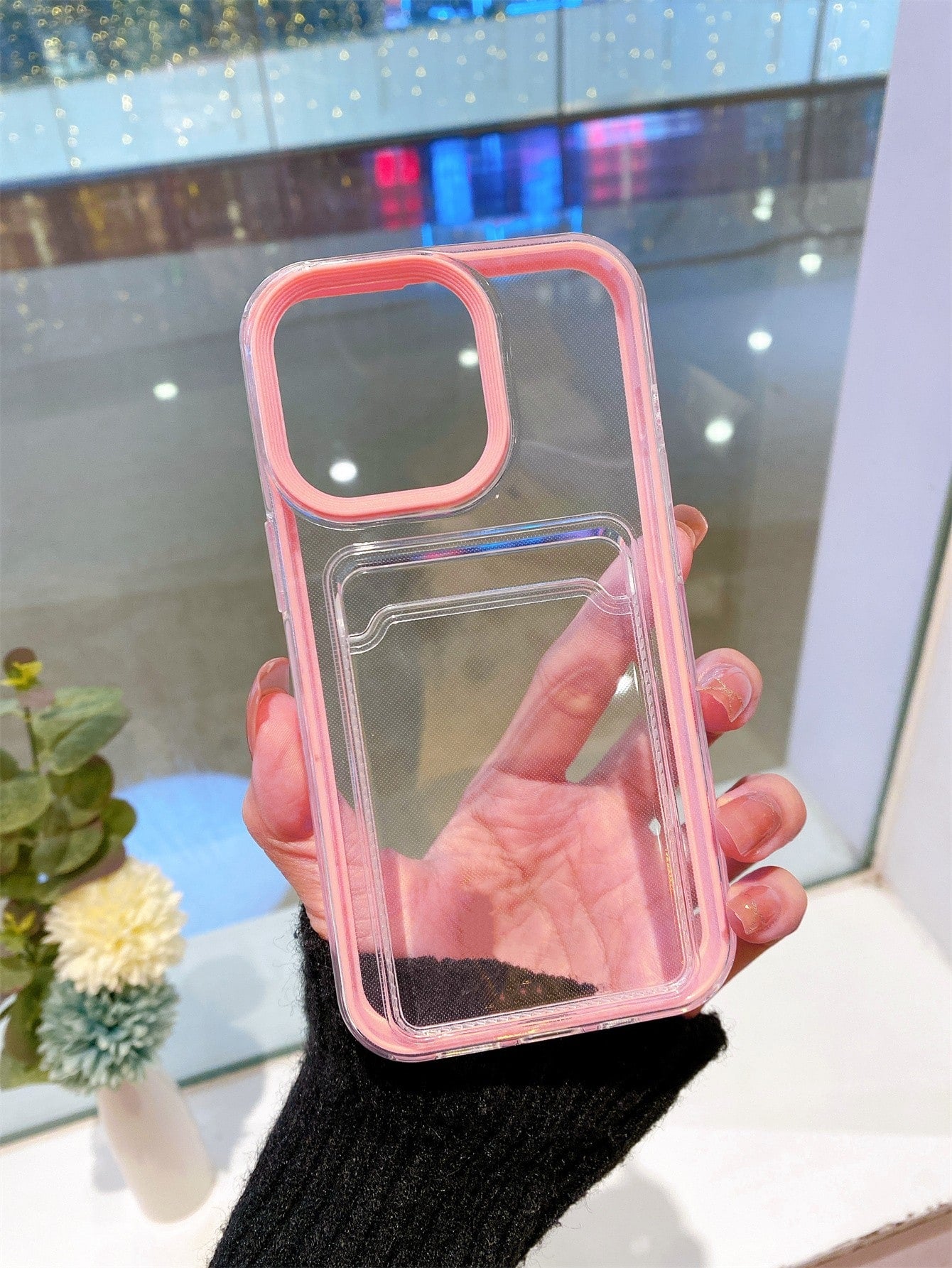 Compatible With IPhone 2-In-1 TPU Wallet Phone Case, Holds Cards & Coins, Anti-Drop, Sweat-Proof, Fingerprint-Proof, Wear-Resistant, Non-Fading