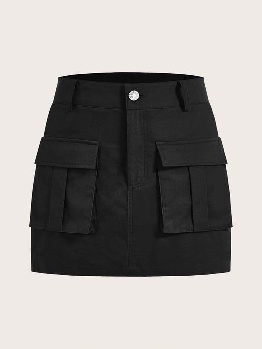 Women's Camouflage Workwear Cargo Mini Skirt