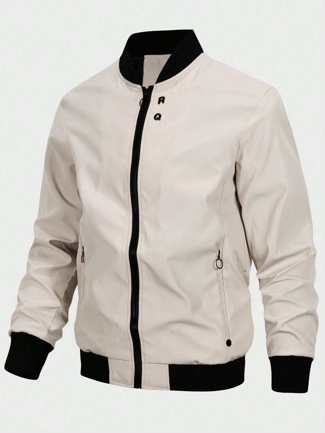 Men Zip Up Bomber Jacket