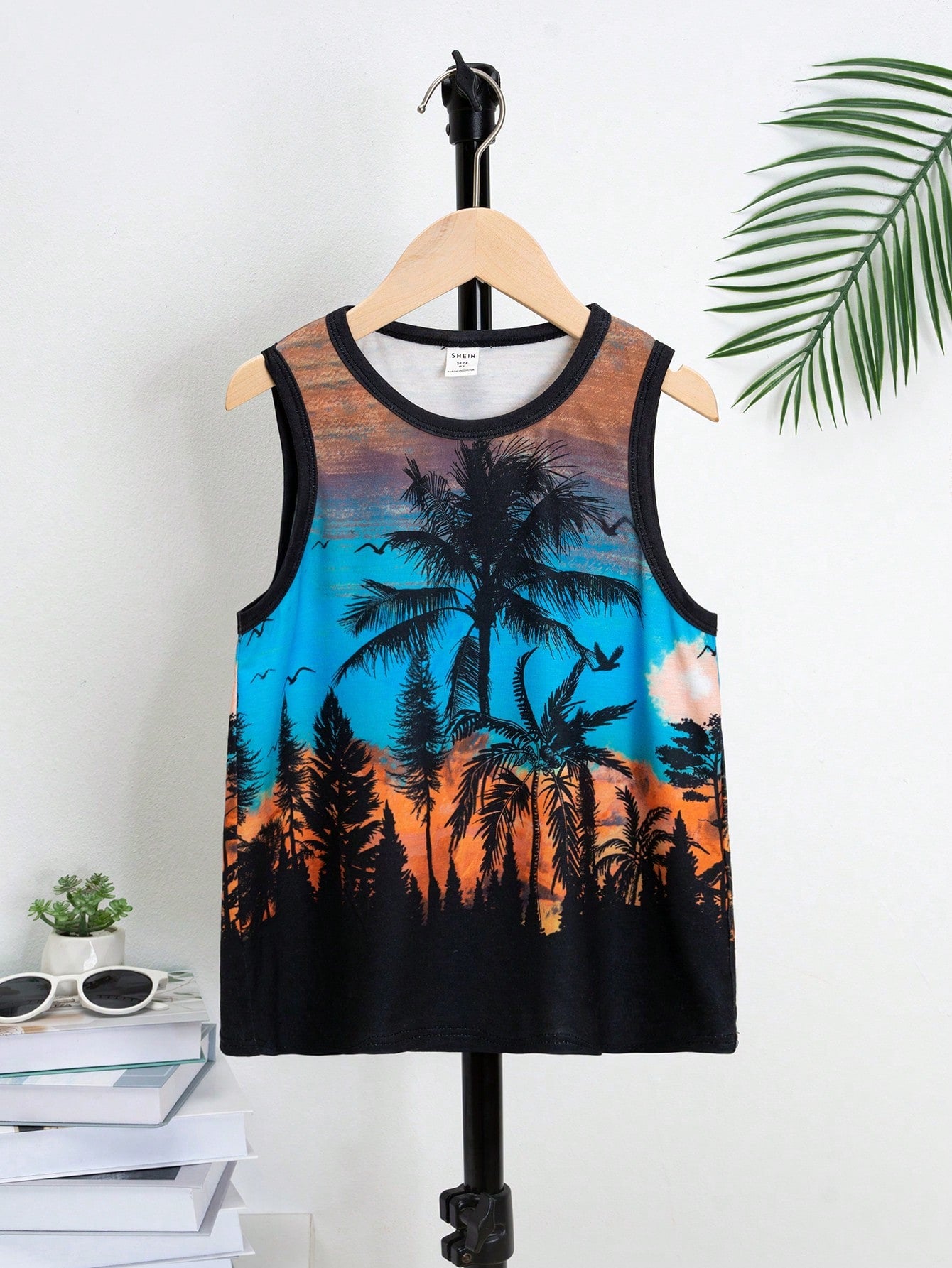 Tween Boy Tropical Print Tank Top