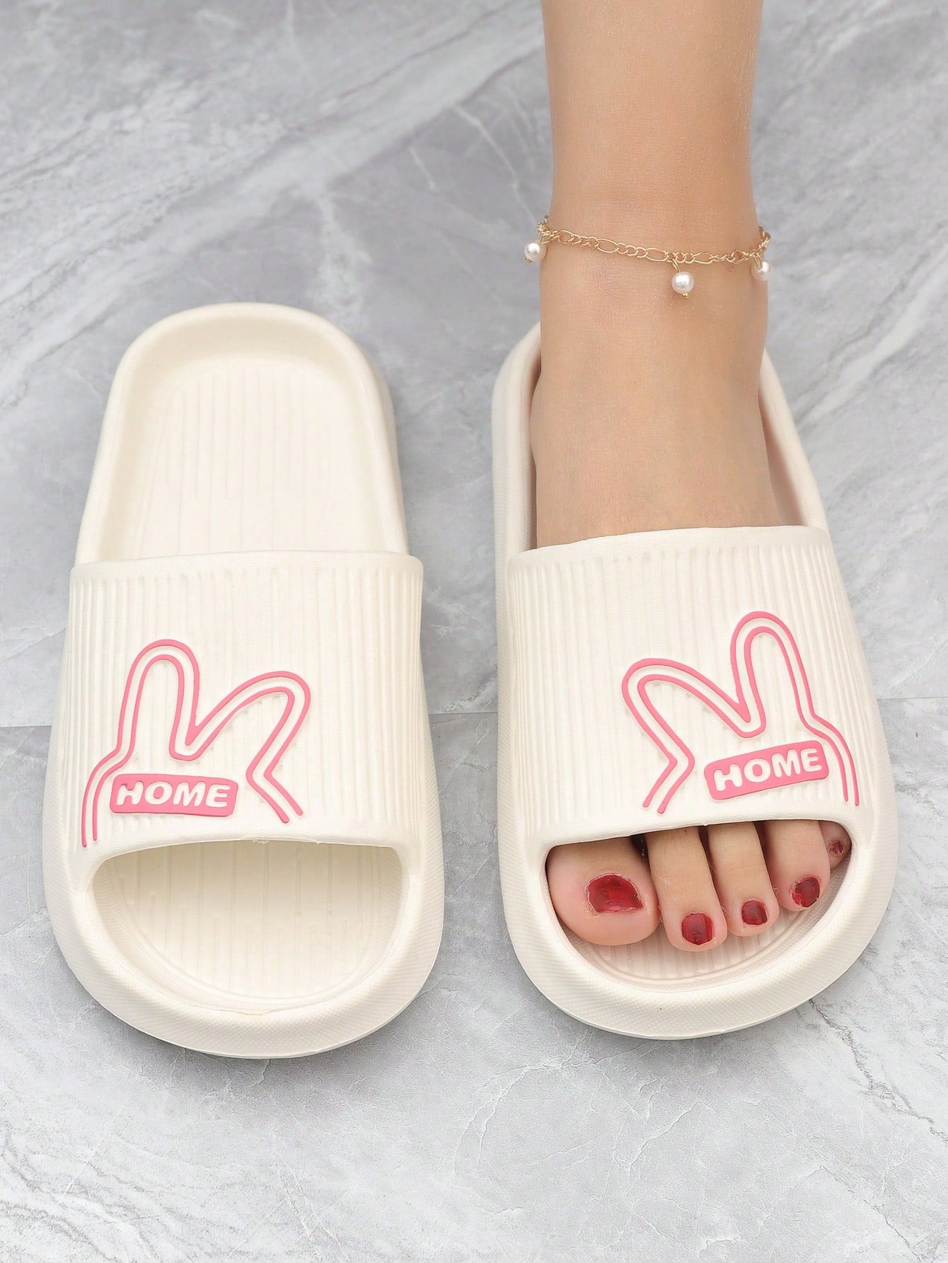 Women's Summer Cute Cartoon Pattern Eva Lightweight Bathroom Slippers