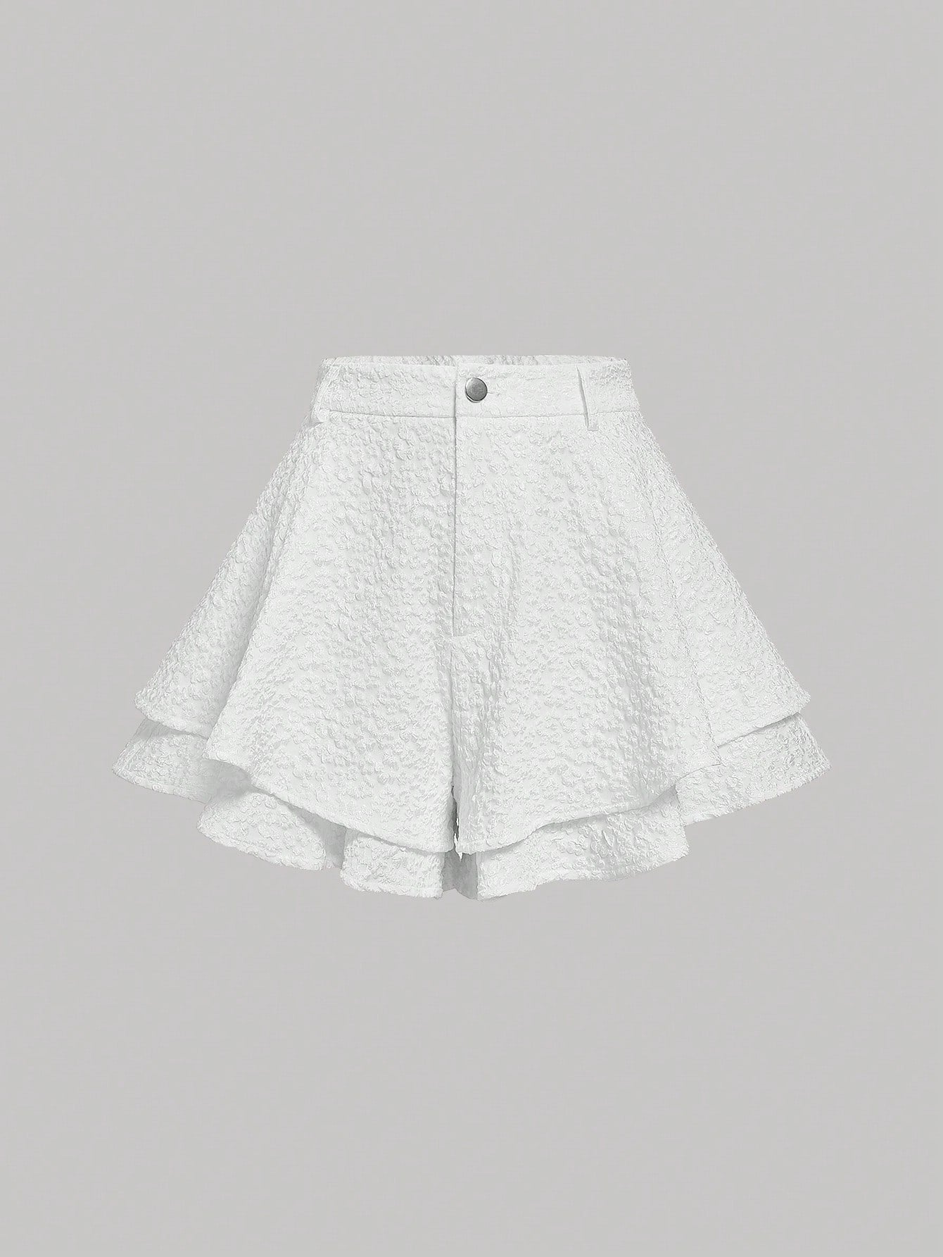 Jacquard Two Layer Hem Shorts