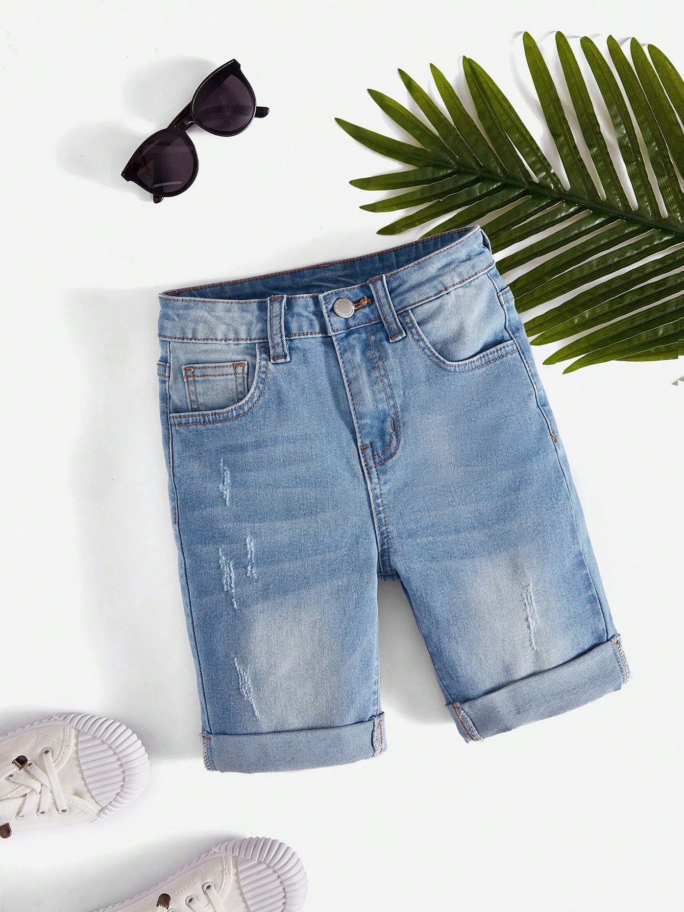 Tween Boy Straight Leg Denim Shorts