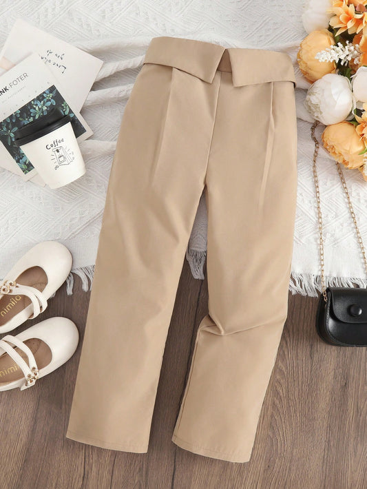 Young Girl Urban Long Pants, Cool And Comfortable, Suitable For Spring, Summer And Autumn, Comfortable And Versatile, For 4-7 Years Old Girls, Suitable For School, Home And Travel