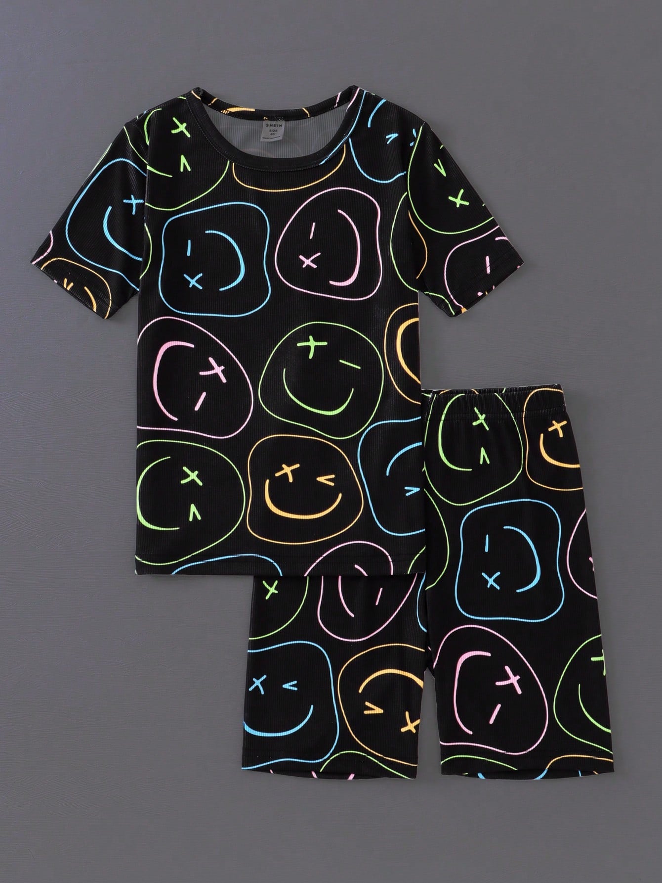 Tween Boy Expression Print Snug Fit PJ Set