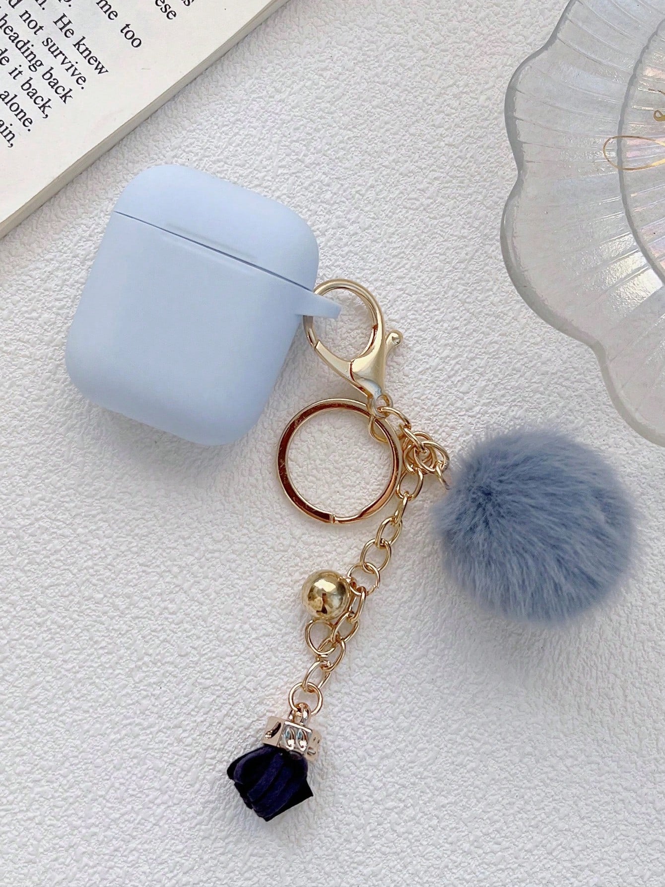 Plush Ball Pendant Case Compatible With AirPods For AirPods1/2 AirPods Pro