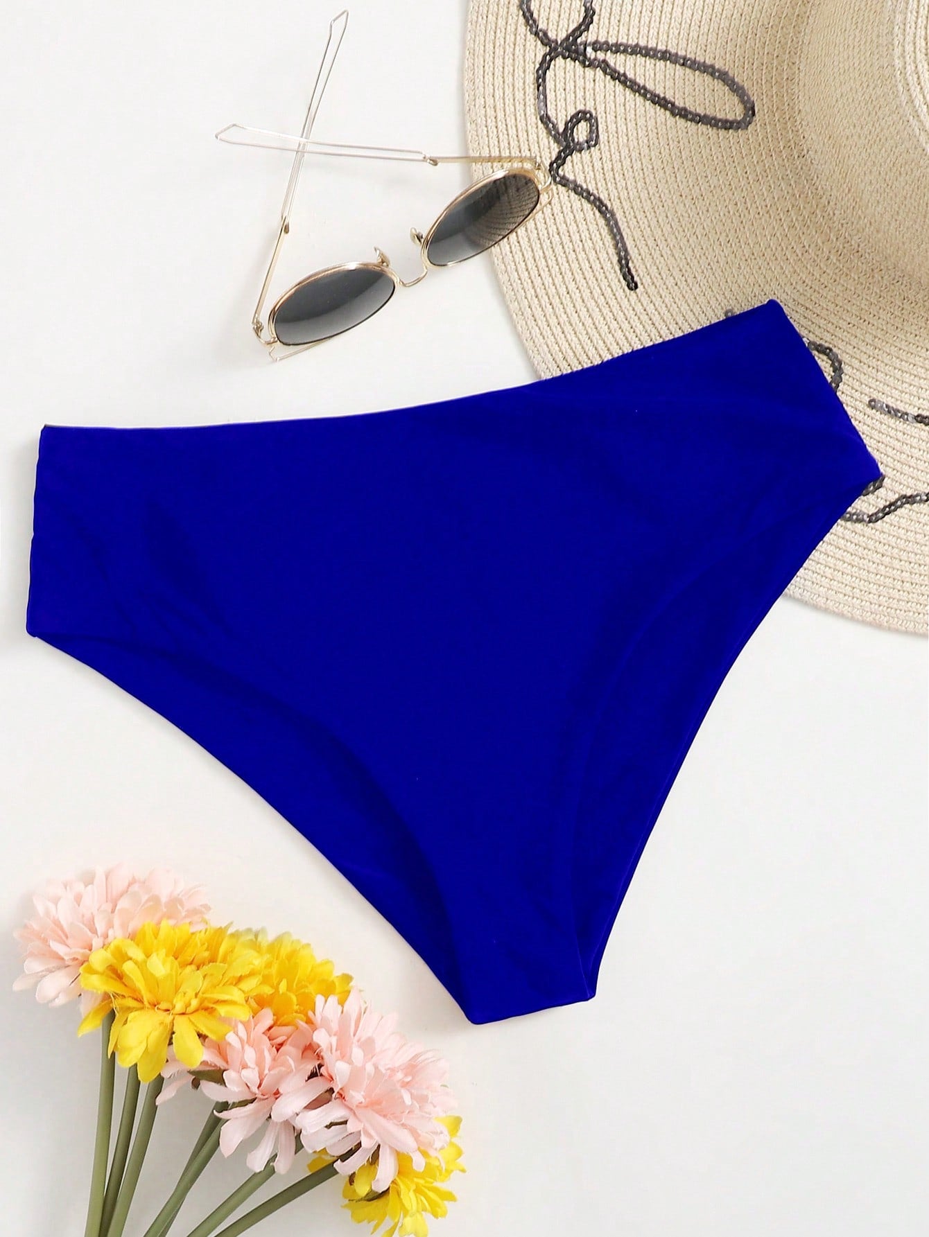 Swim Summer Beach High Waisted Bikini Panty Bathing Suit Bottoms