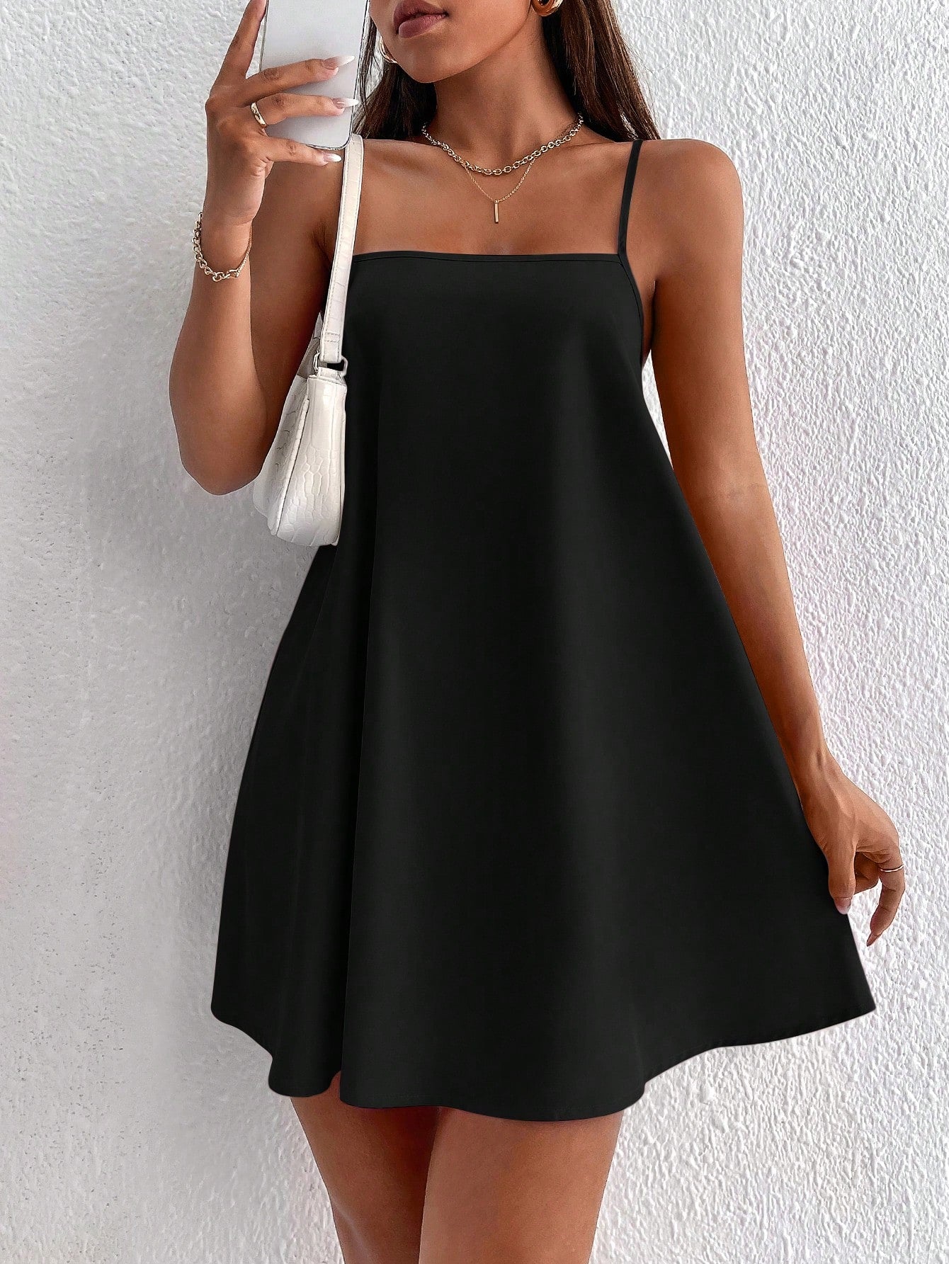 PETITE Solid Cami Dress