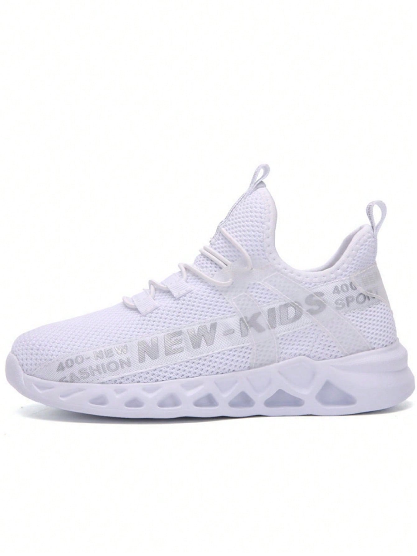 Kids Letter Graphic Lace Up Sporty Running Shoes Outdoor