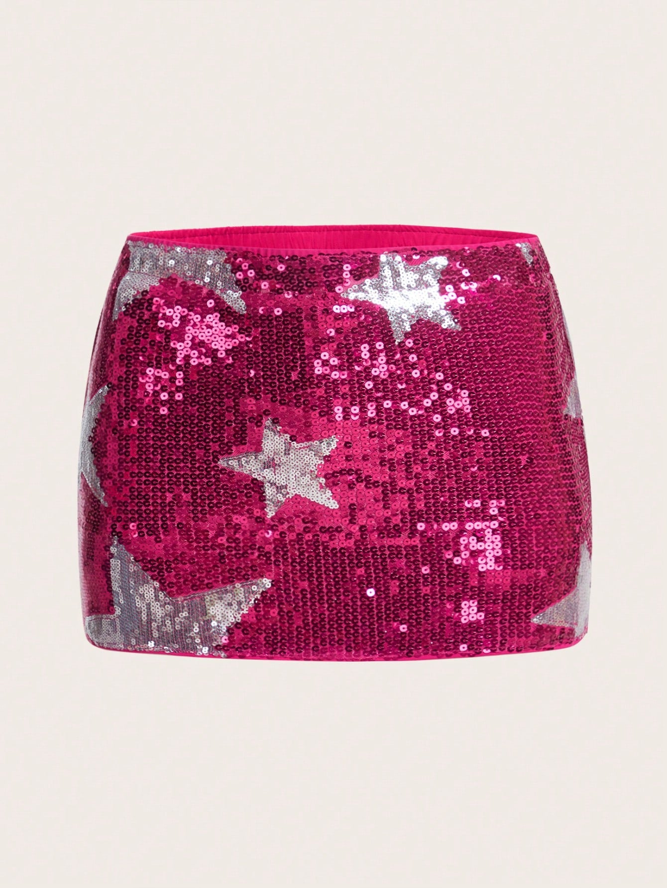 Star Pattern Sequin Skirt