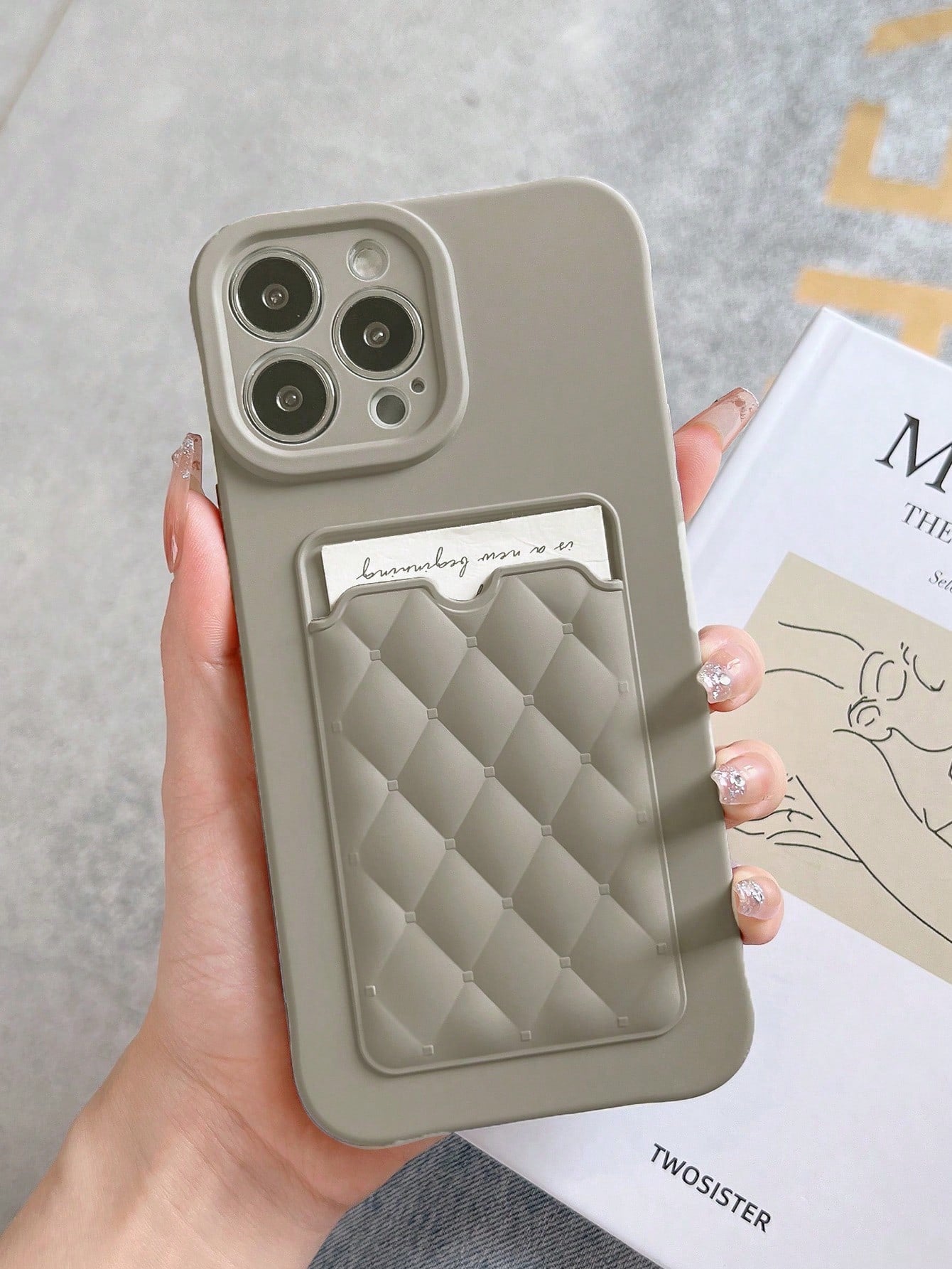 Quilted Card Slot Phone Case