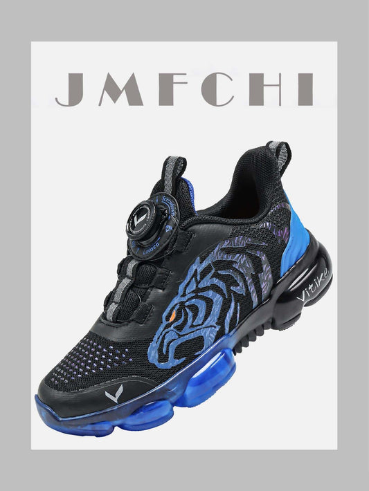 JMFCHI Kids Basketball Shoes Sneakers For Boys Girls High Top Running Tennis Shoes Lightweight Breathable Sport Athletic Mid Top Rotating Lock Shoe