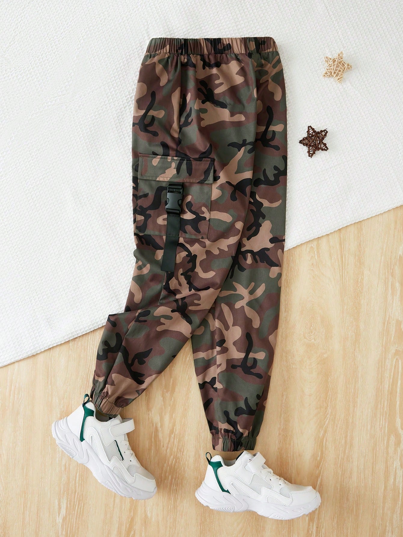 Tween Boy Casual Comfortable Camouflage Cargo Pants