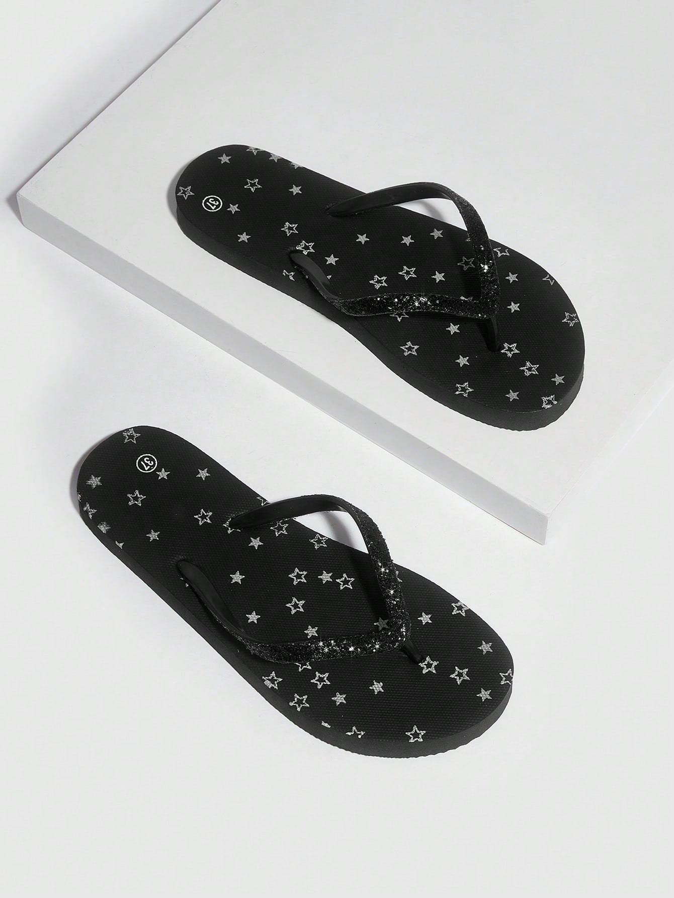 Star Printed Flat Home/Beach Flip Flops Halloween