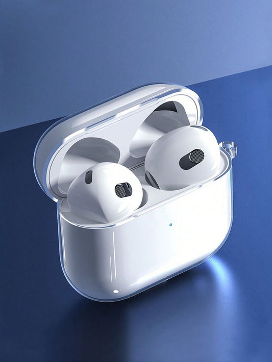 1 Piece Transparent Earphone Protection Case Compatible With AirPods 2nd Generation/1st Silicone Protective Cover(ATTENTION: NO EARPHONE/AIRPODS, WE SELL PROTECTIVE CASE ONLY), Integrated Earbuds Protective Cover Compatible With Airpods 3rd Generation, SO