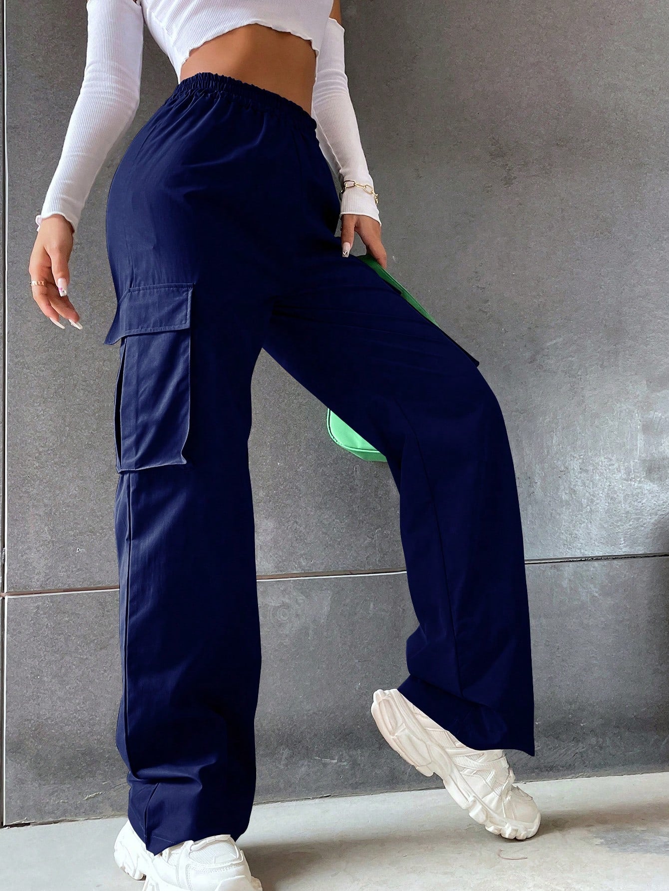 Flap Pocket Side Cargo Pants